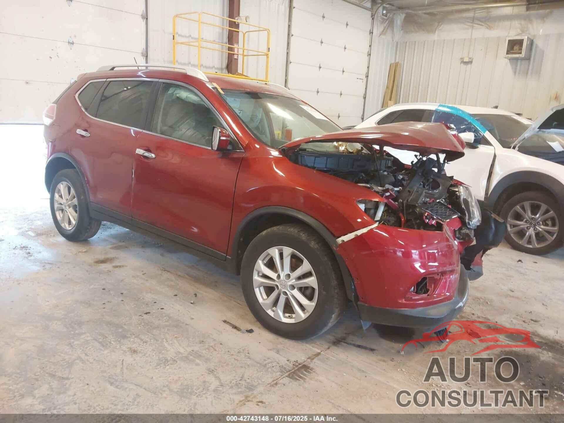 NISSAN ROGUE 2015 - KNMAT2MT0FP524373