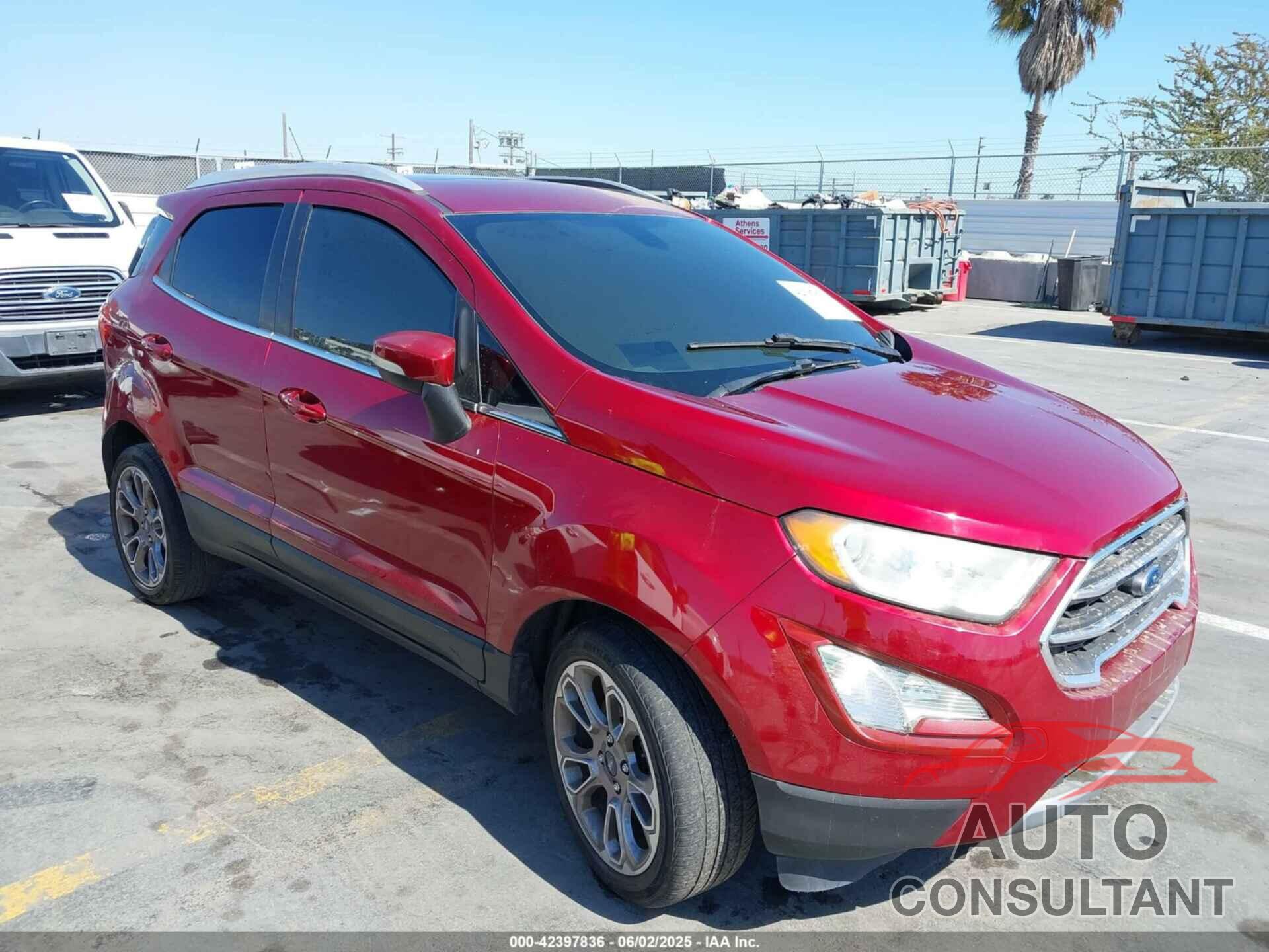 FORD ECOSPORT 2018 - MAJ3P1VE9JC160886