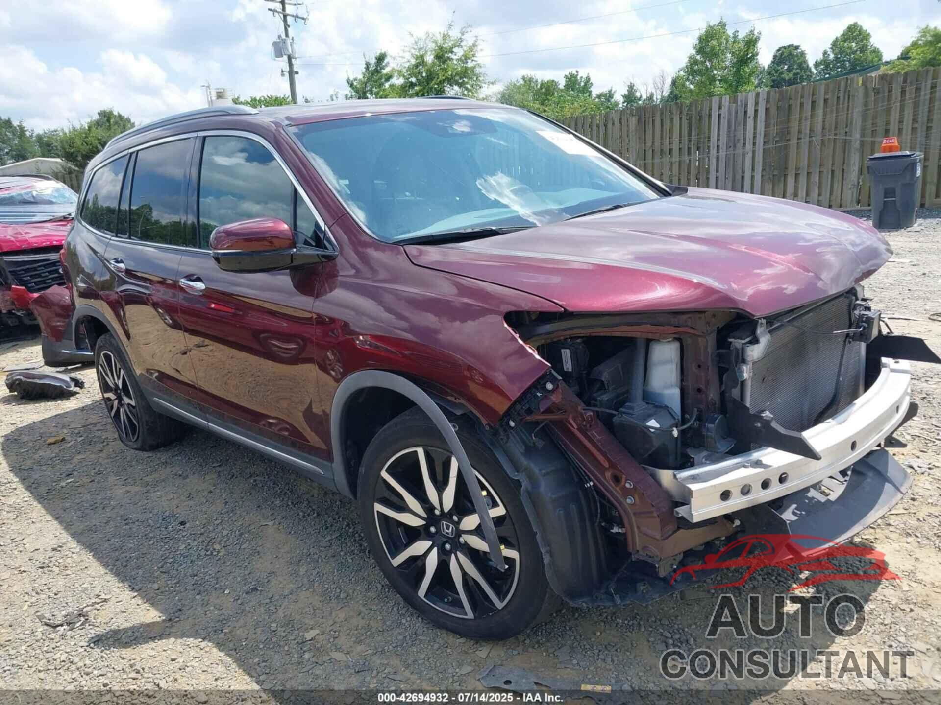 HONDA PILOT 2019 - 5FNYF6H61KB009596