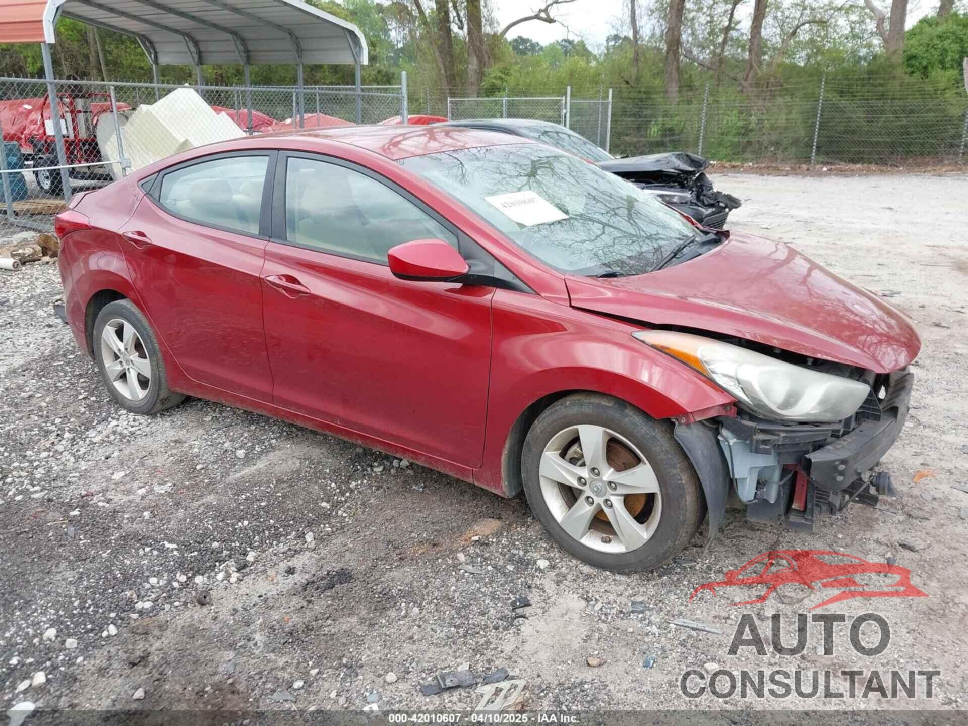 HYUNDAI ELANTRA 2012 - KMHDH4AE6CU405378