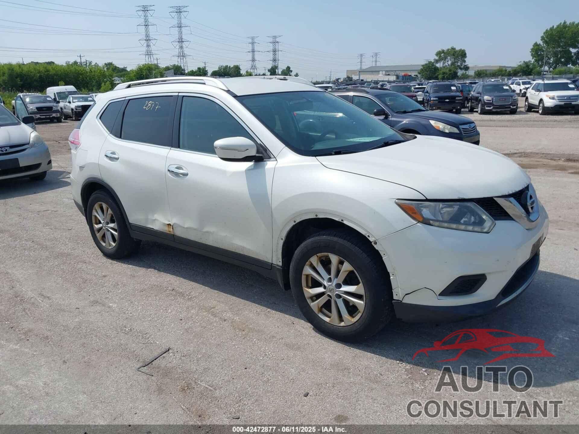 NISSAN ROGUE 2015 - KNMAT2MV8FP565299