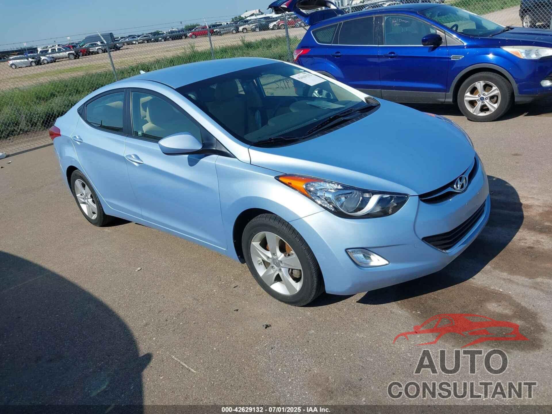 HYUNDAI ELANTRA 2013 - KMHDH4AE0DU631594