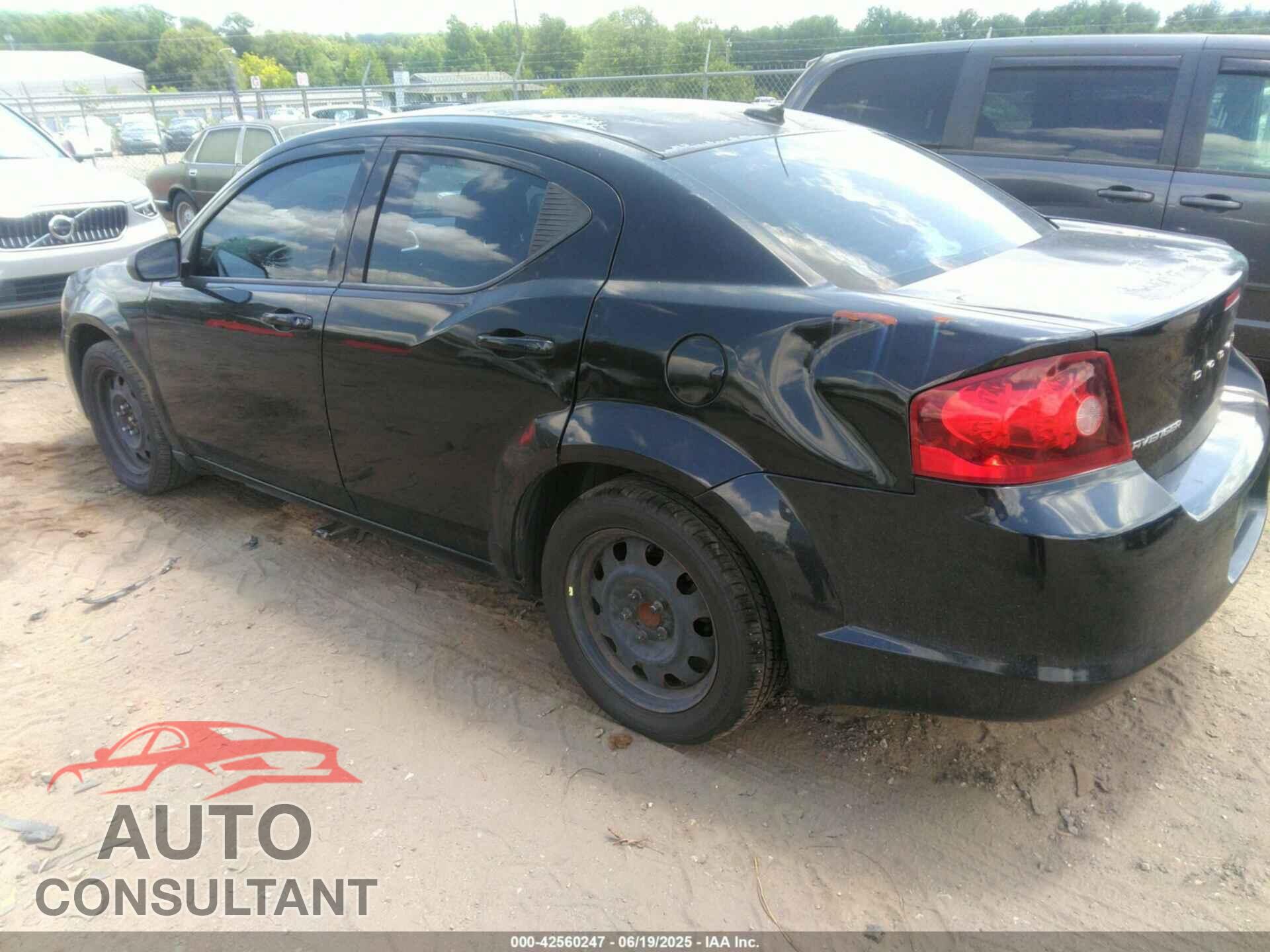 DODGE AVENGER 2012 - 1C3CDZAB6CN294568