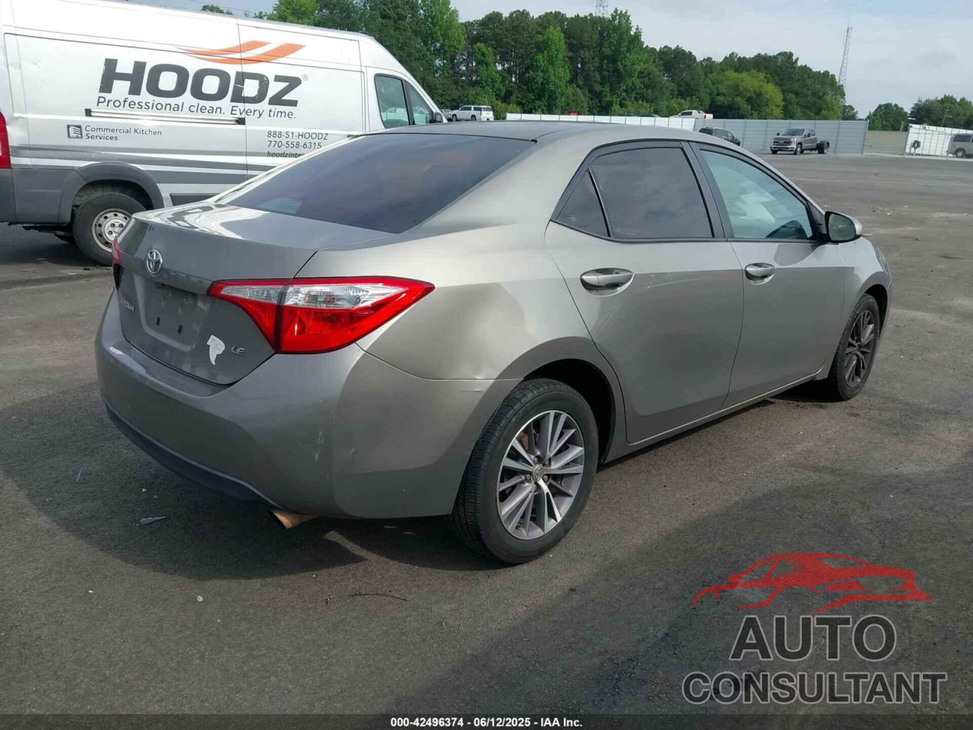 TOYOTA COROLLA 2015 - 2T1BURHE3FC254818