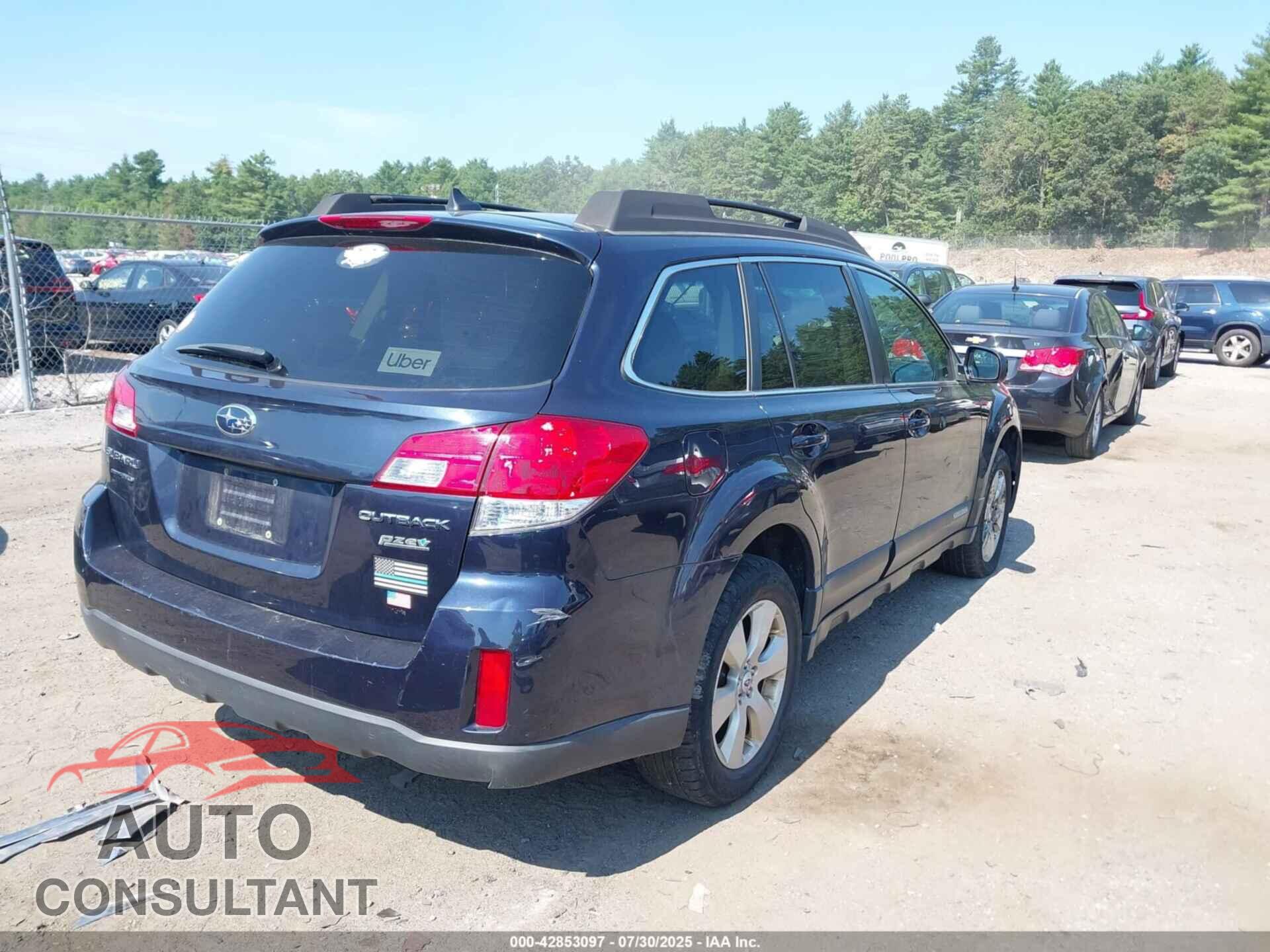 SUBARU OUTBACK 2012 - 4S4BRBKC8C3268150