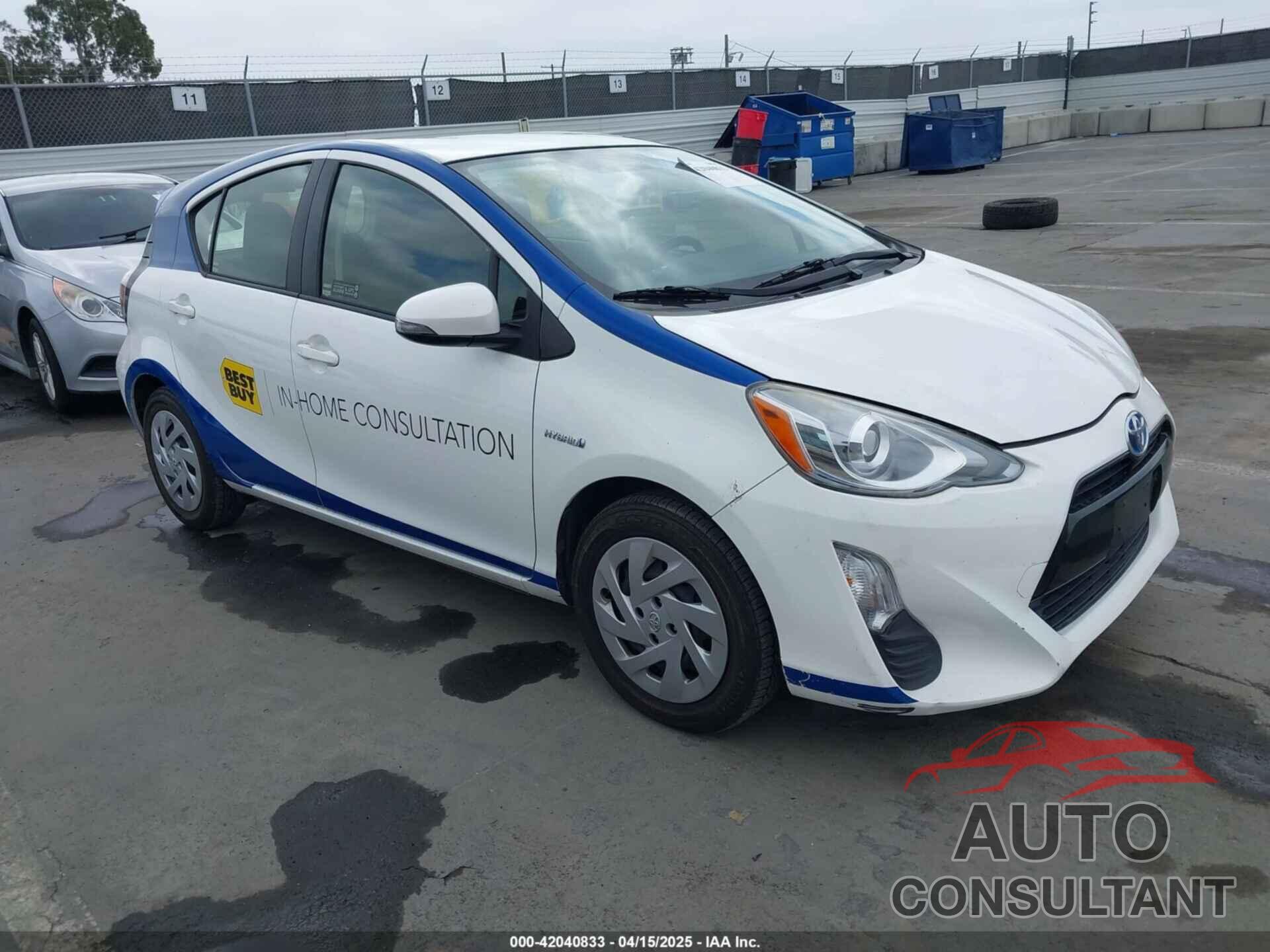 TOYOTA PRIUS C 2016 - JTDKDTB38G1121451
