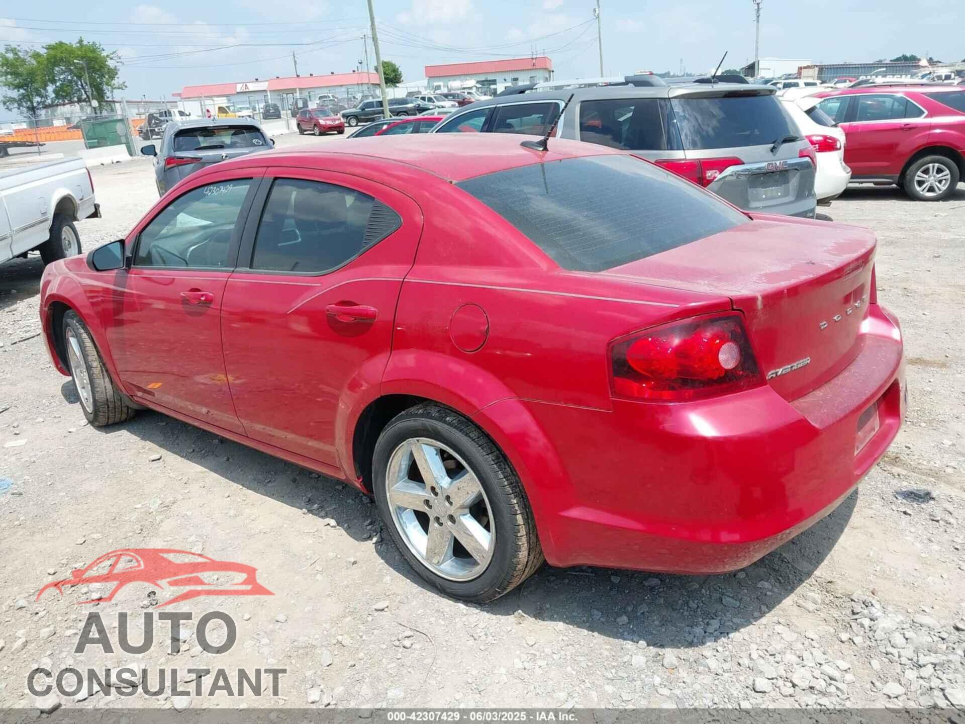 DODGE AVENGER 2013 - 1C3CDZABXDN657424