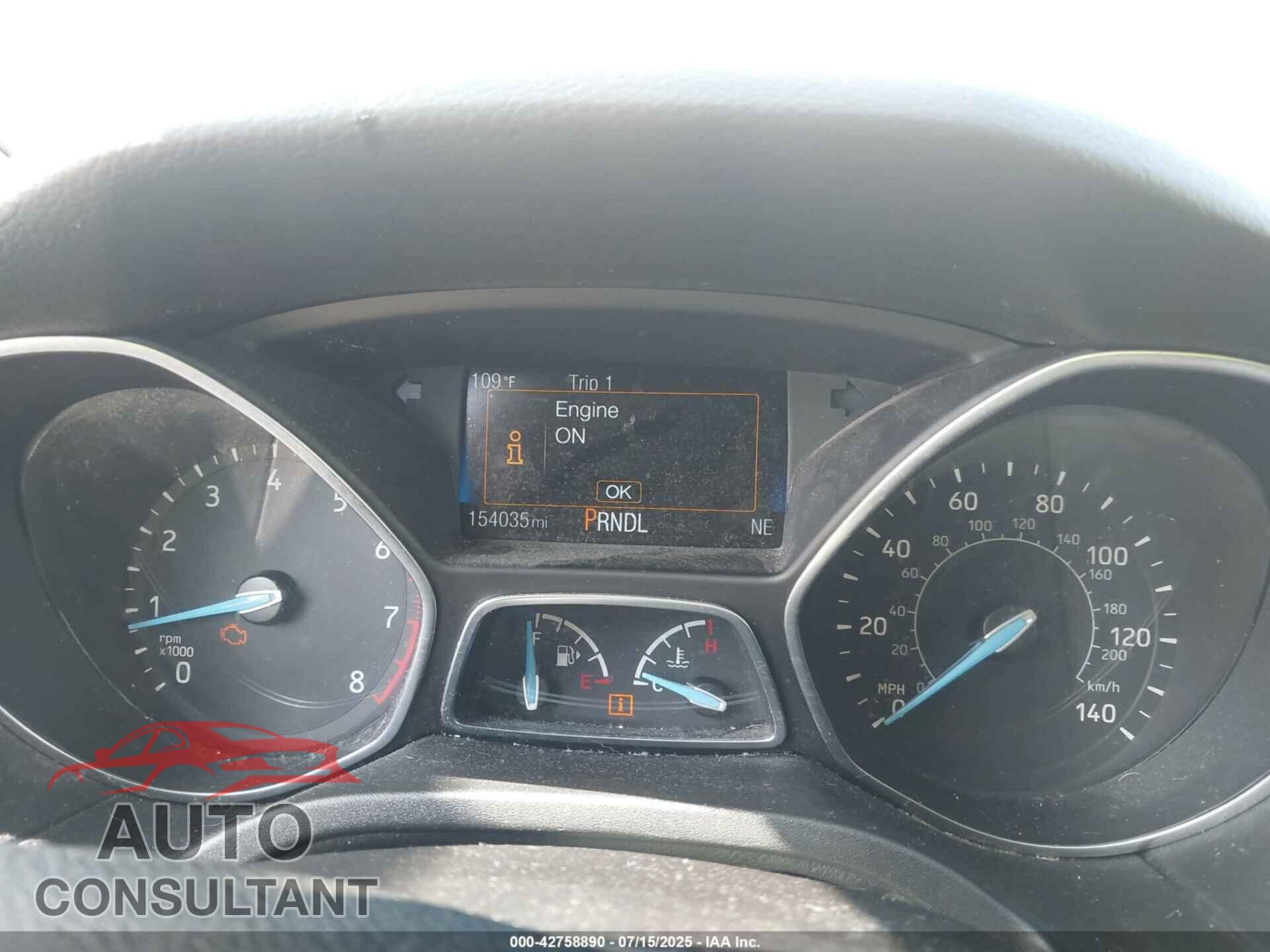 FORD FOCUS 2015 - 1FADP3K22FL214384