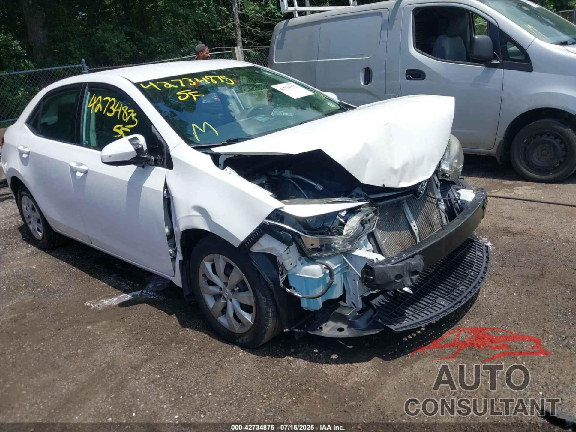TOYOTA COROLLA 2016 - 2T1BURHE4GC572528