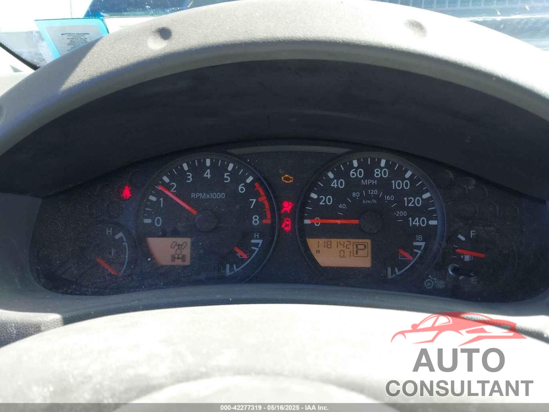 NISSAN FRONTIER 2017 - 1N6AD0EV2HN765848