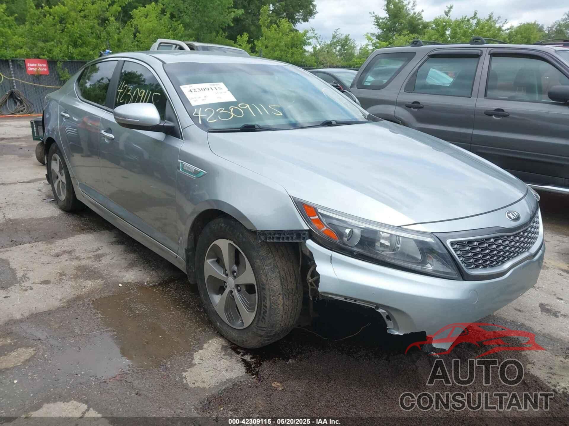 KIA OPTIMA HYBRID 2014 - KNAGM4AD0E5069726
