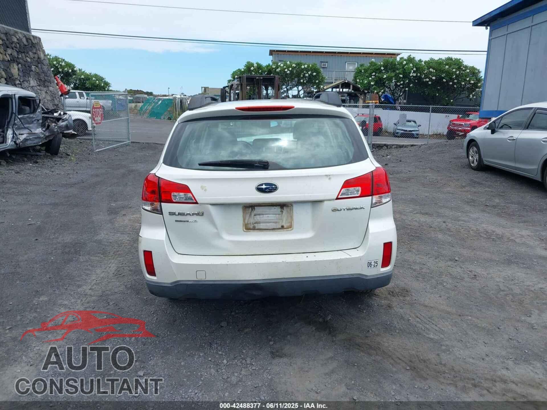 SUBARU OUTBACK 2012 - 4S4BRCAC7C3205113