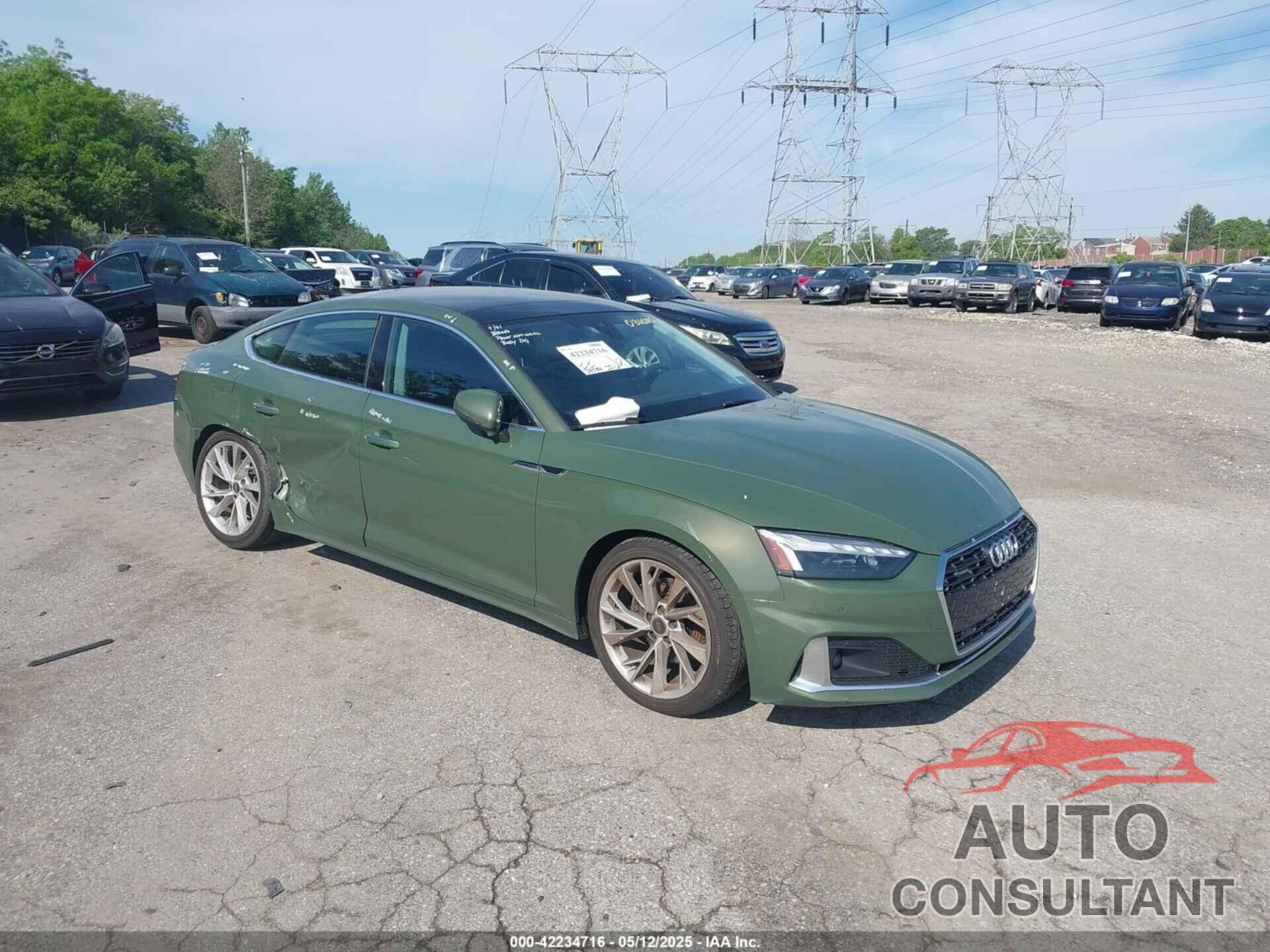 AUDI A5 SPORTBACK 2022 - WAUCBCF50NA032585