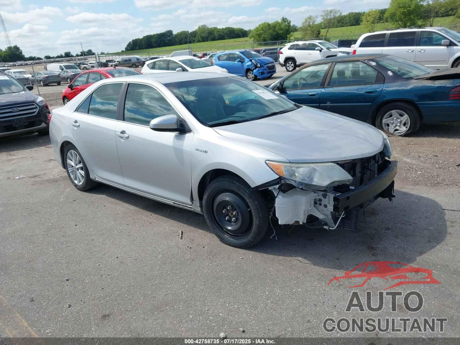 TOYOTA CAMRY HYBRID 2014 - 4T1BD1FKXEU097389