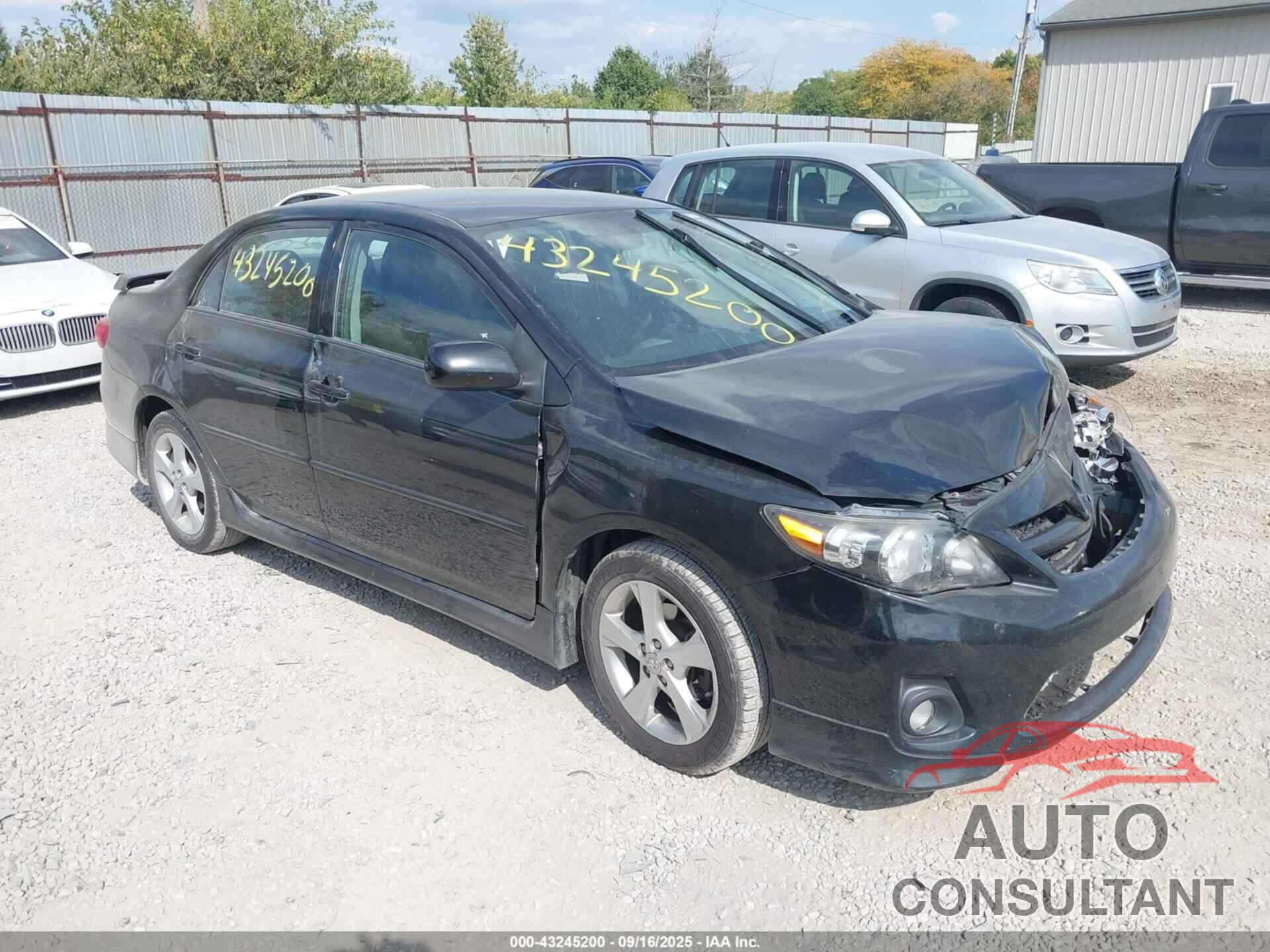 TOYOTA COROLLA 2013 - 5YFBU4EE3DP187786