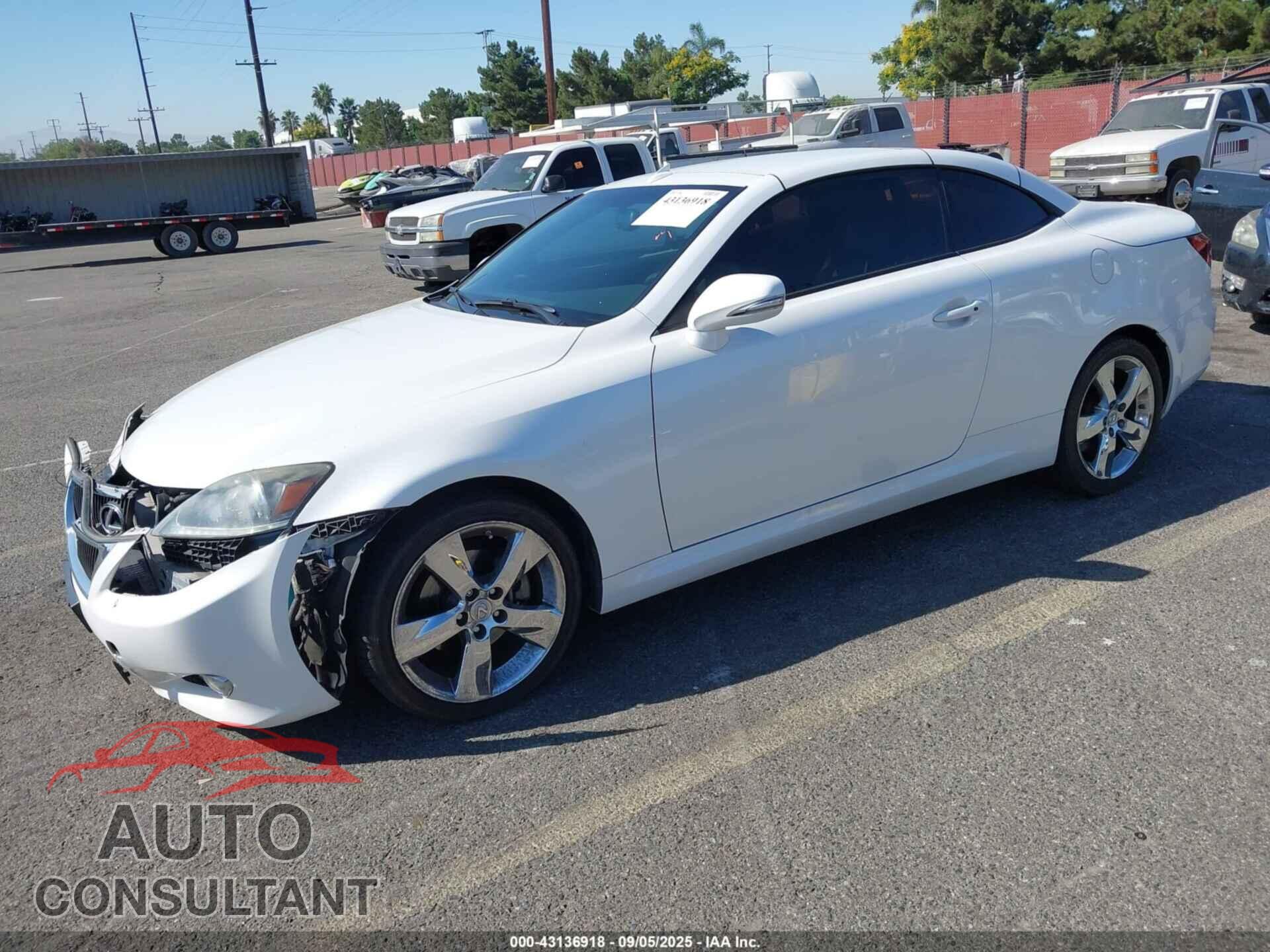 LEXUS IS 250C 2011 - JTHFF2C24B2516580