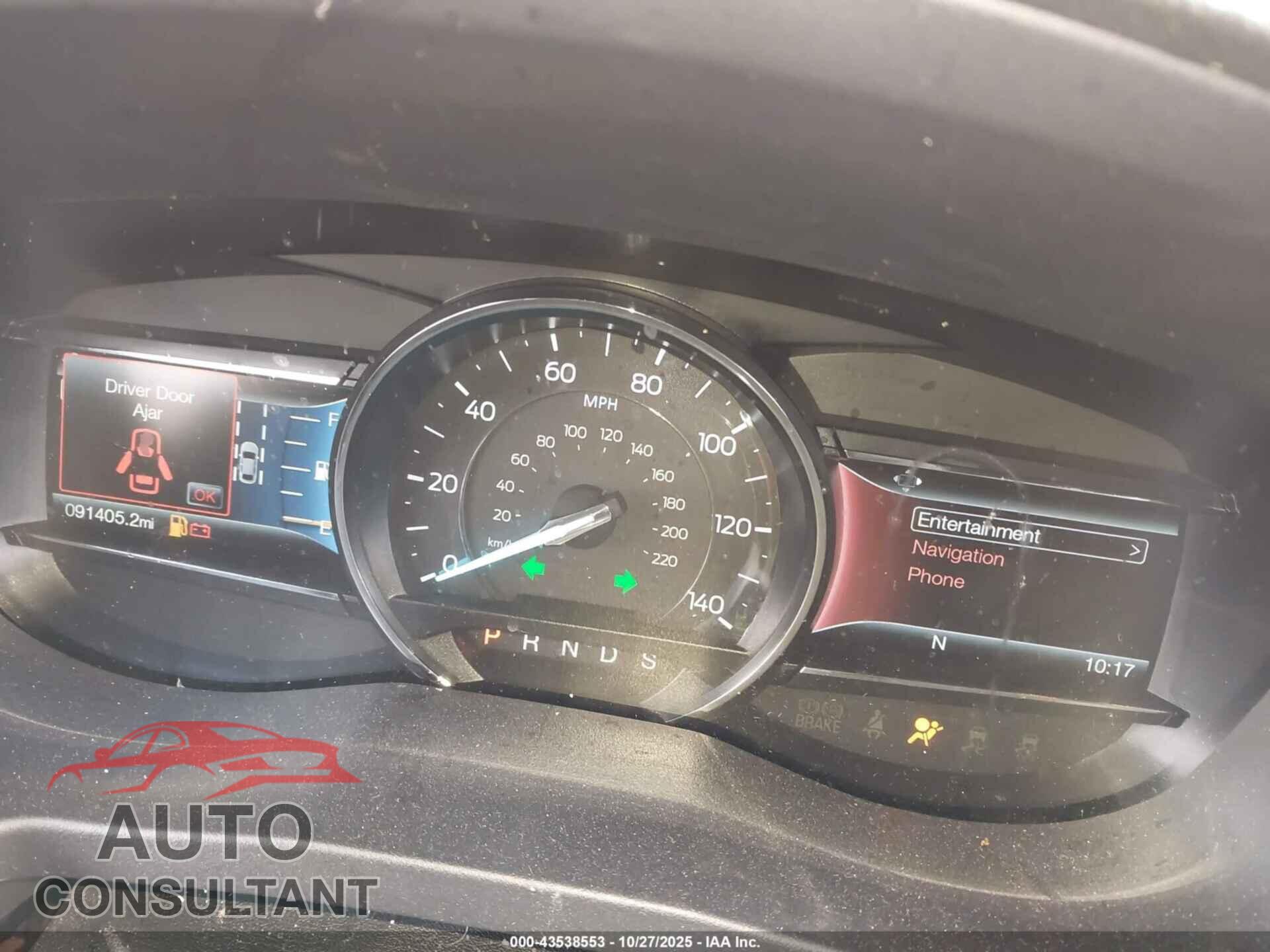 FORD EXPLORER 2017 - 1FM5K8F80HGC87575