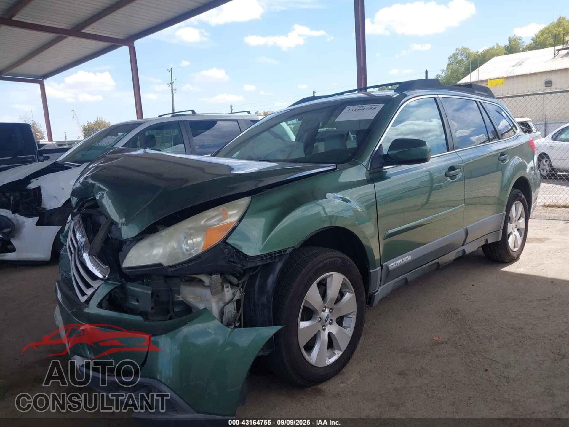 SUBARU OUTBACK 2011 - 4S4BRDLC2B2370560
