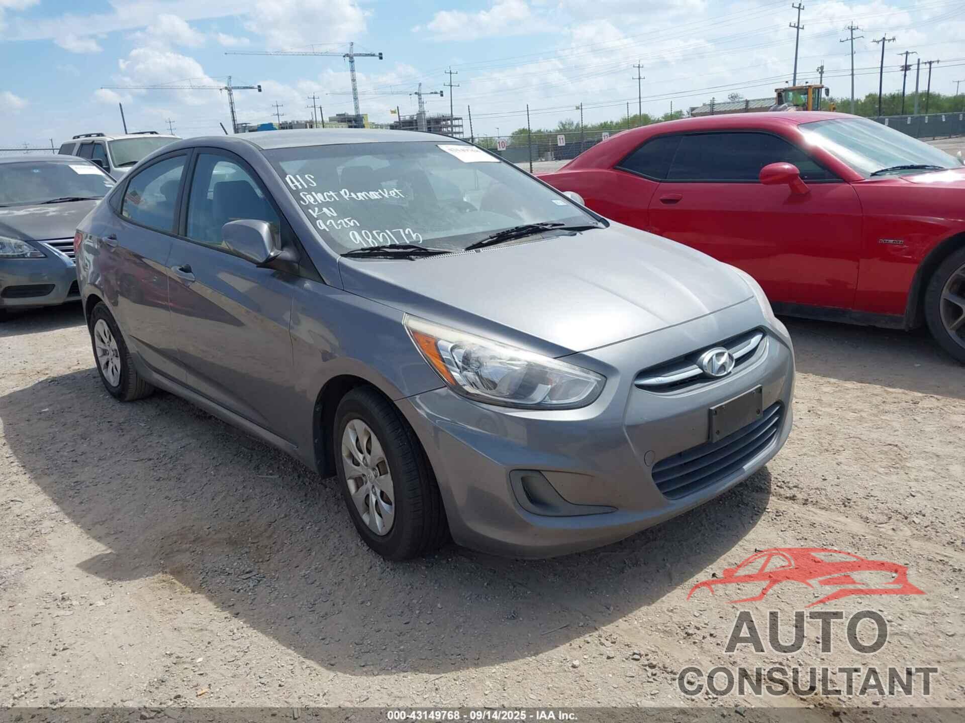 HYUNDAI ACCENT 2016 - KMHCT4AE5GU985173