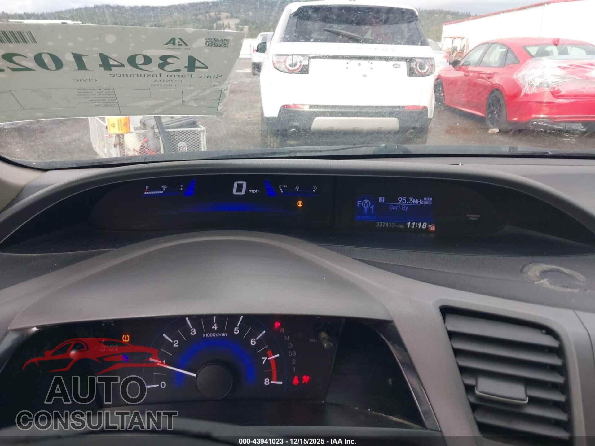 HONDA CIVIC 2012 - 2HGFB2F55CH609590