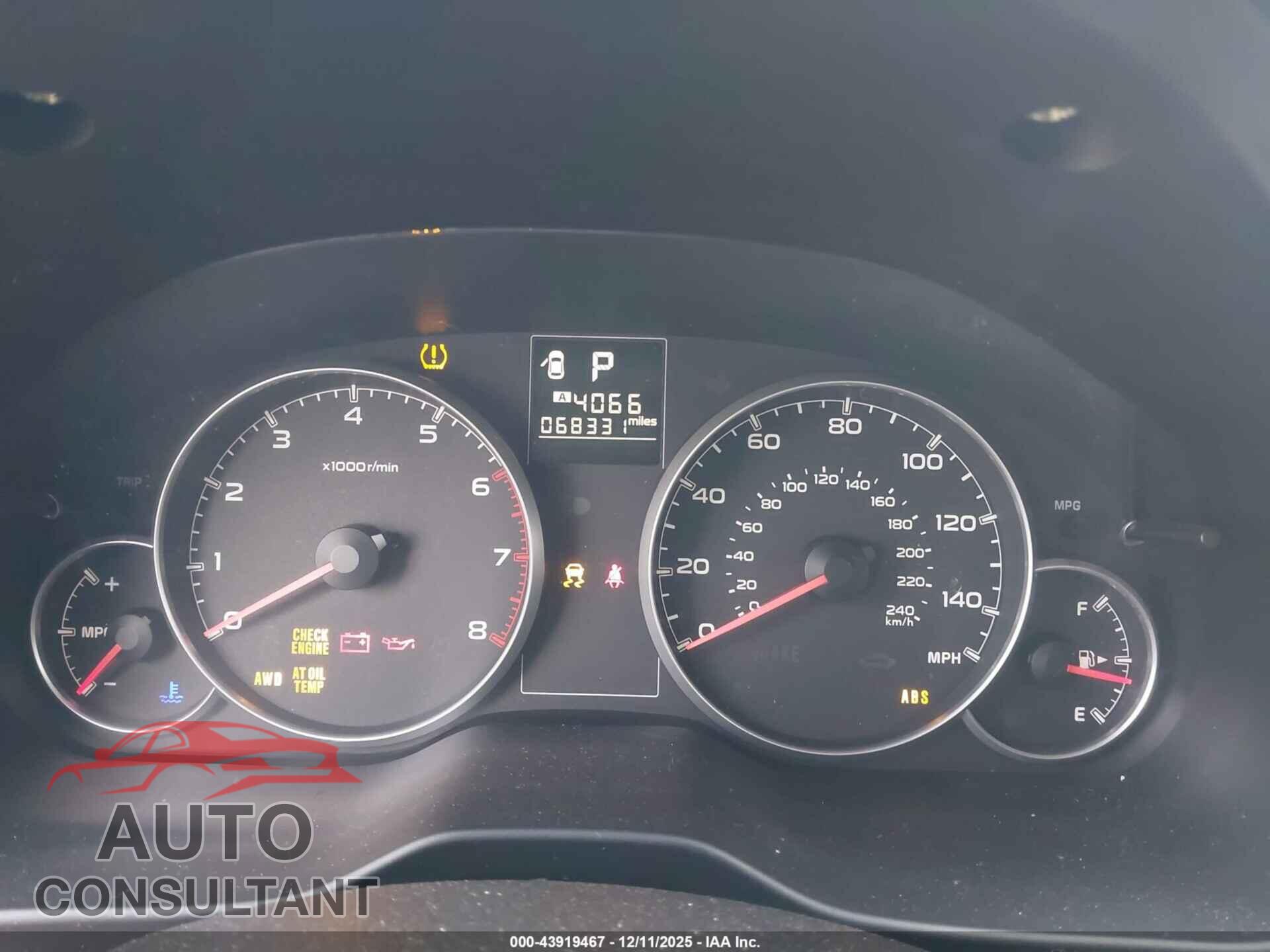 SUBARU LEGACY 2013 - 4S3BMBC68D3045751