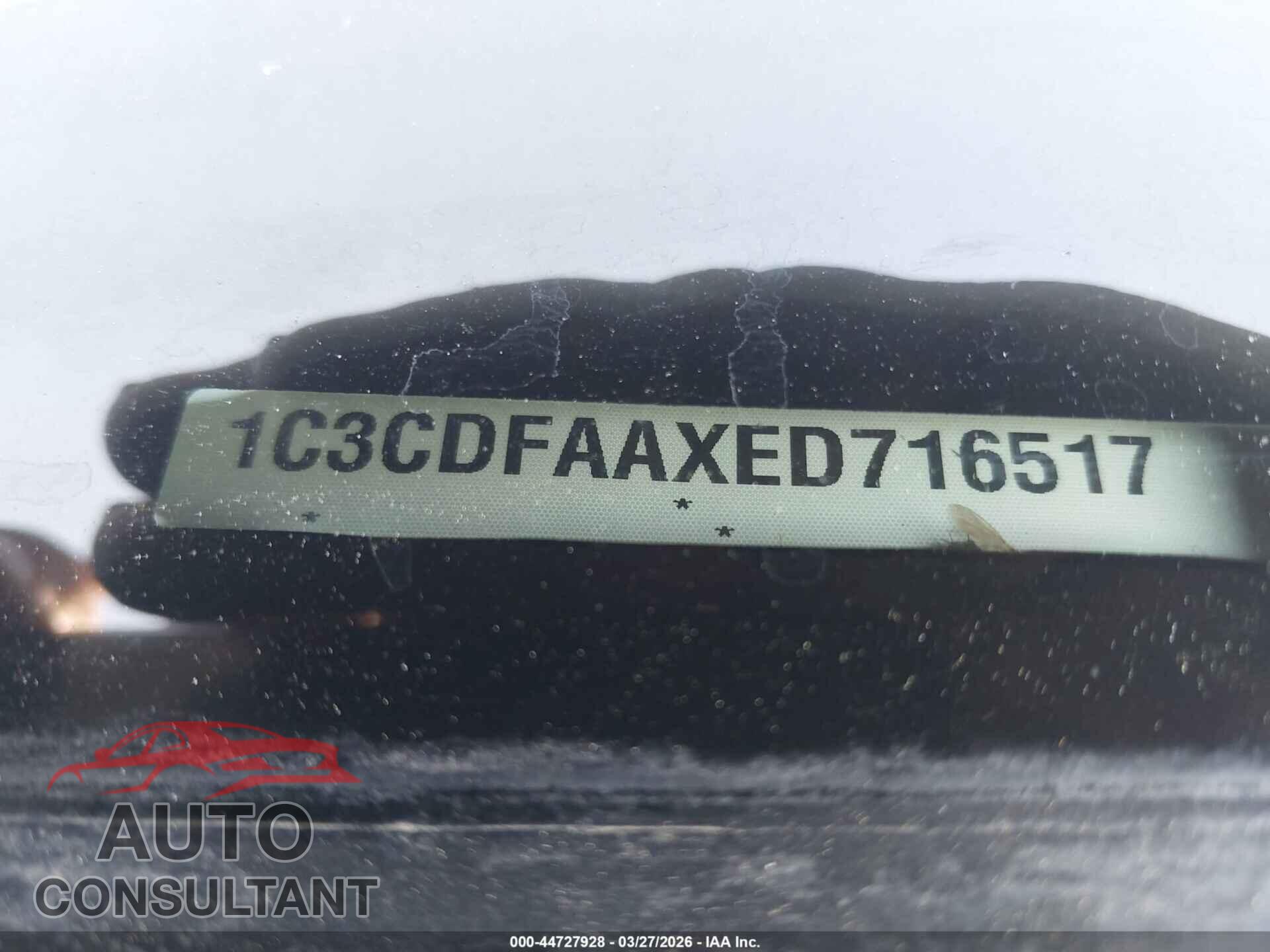 DODGE DART 2014 - 1C3CDFAAXED716517