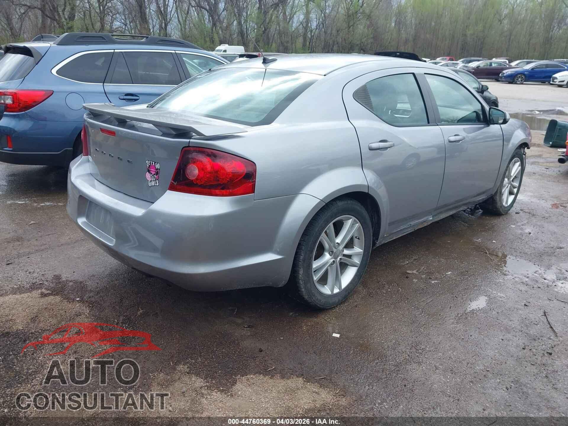 DODGE AVENGER 2013 - 1C3CDZCB7DN548710