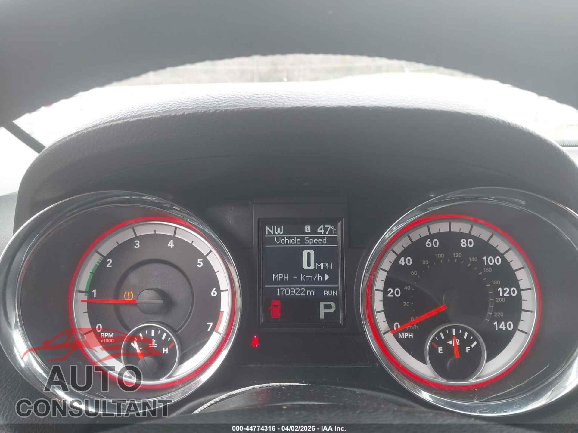DODGE DURANGO 2013 - 1C4RDJDG1DC608526