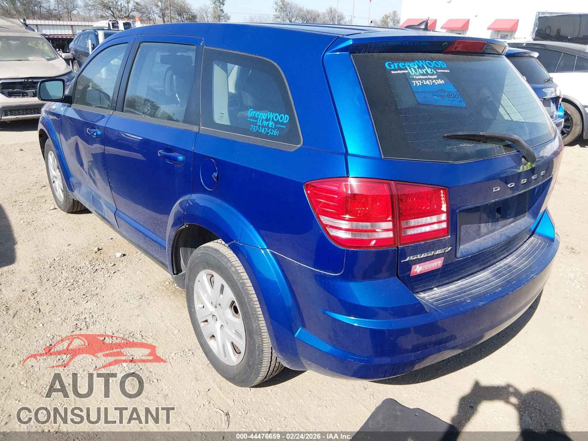 DODGE JOURNEY 2015 - 3C4PDCAB2FT698580