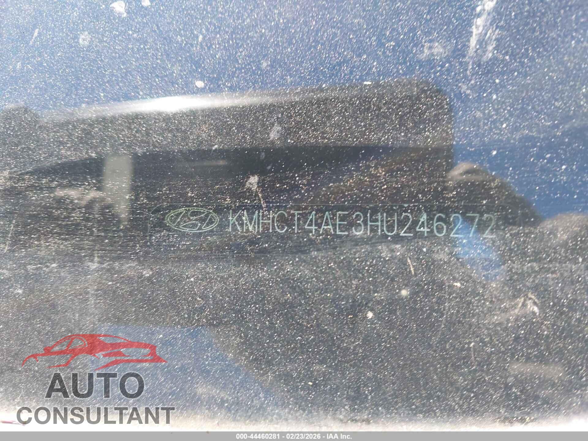 HYUNDAI ACCENT 2017 - KMHCT4AE3HU246272
