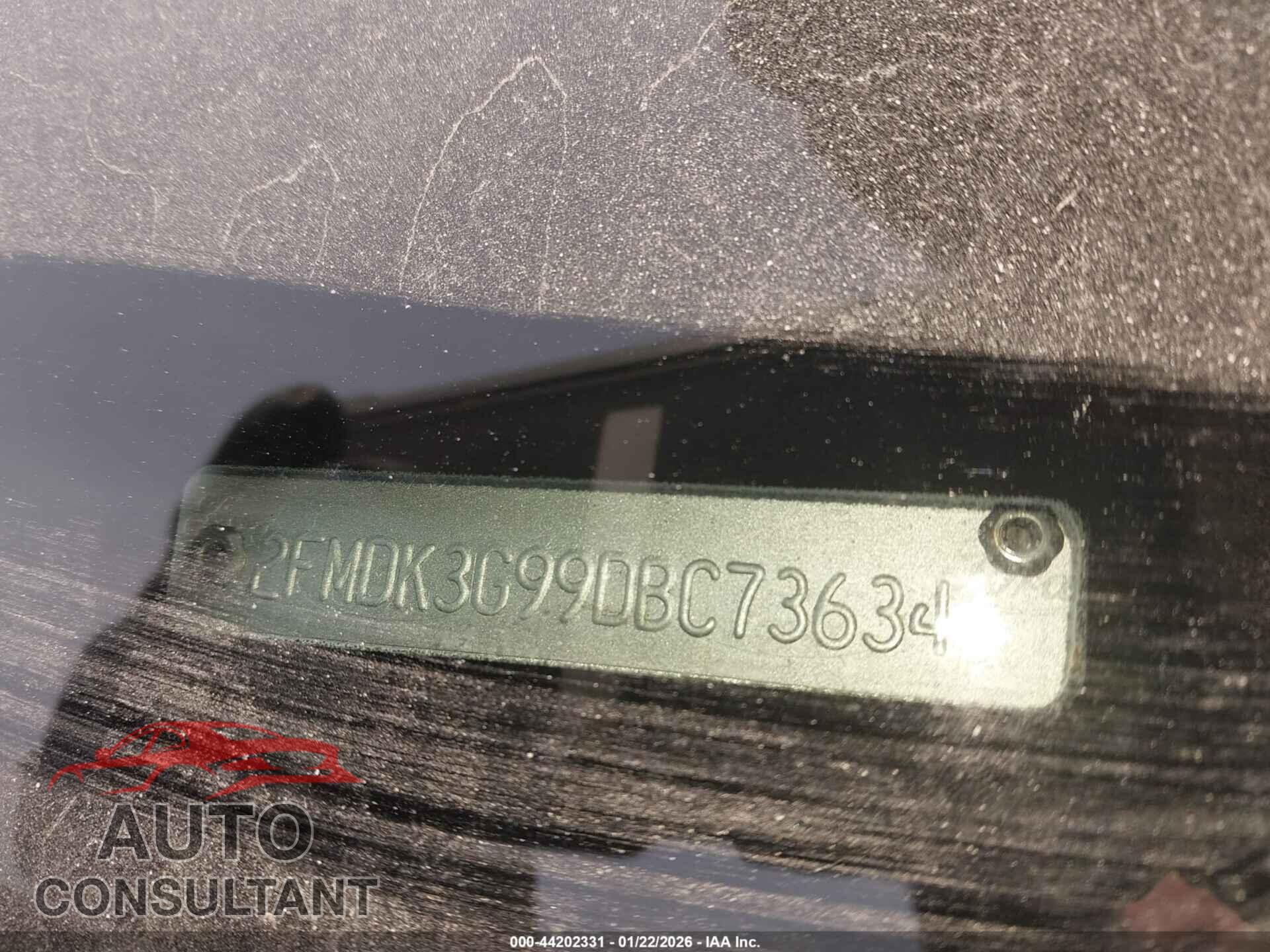 FORD EDGE 2013 - 2FMDK3G99DBC73634