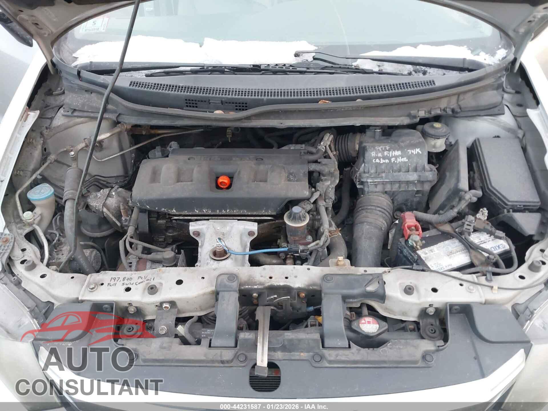 HONDA CIVIC 2012 - 2HGFB2F54CH325559