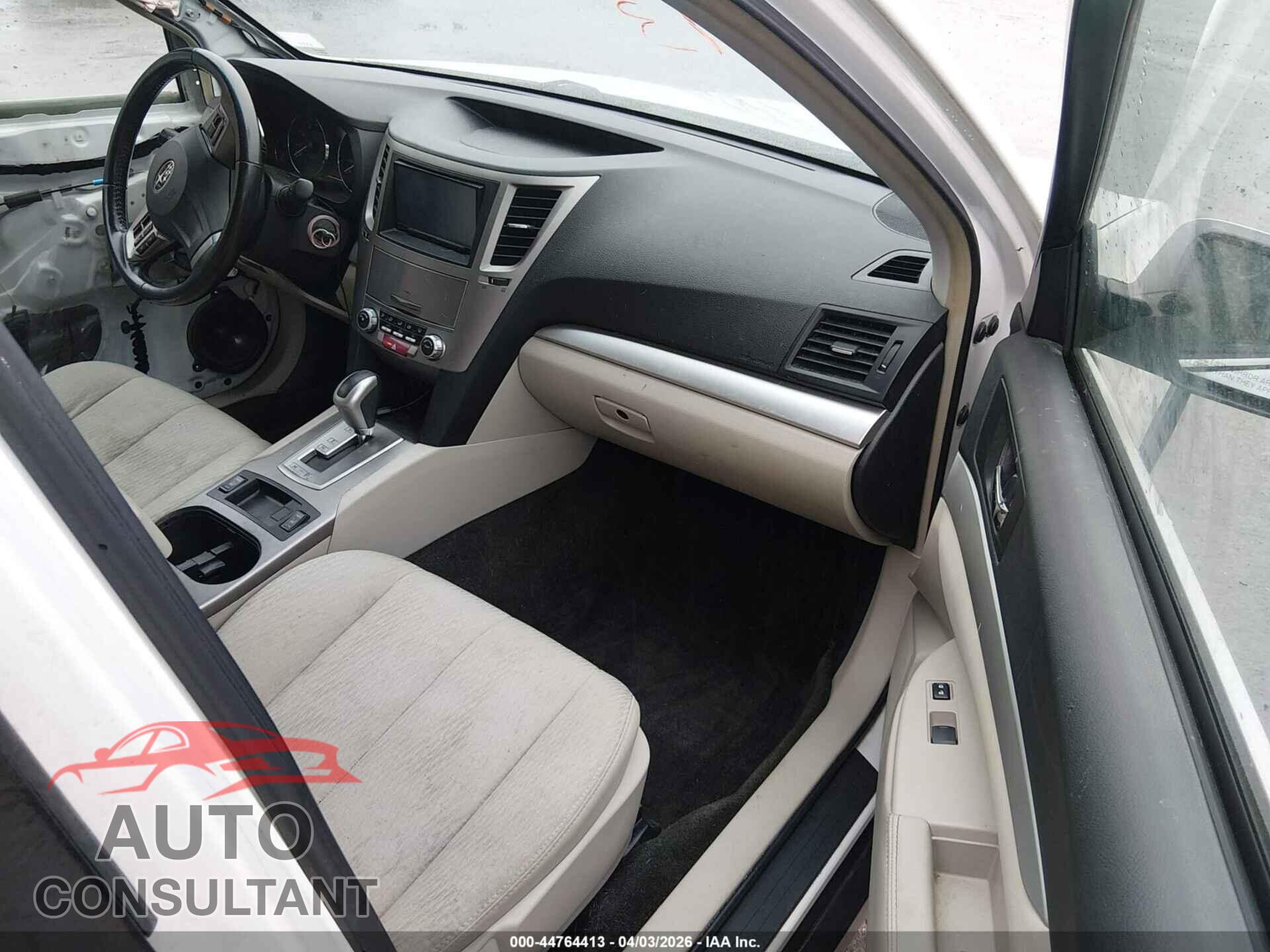 SUBARU OUTBACK 2012 - 4S4BRBCC2C3272418