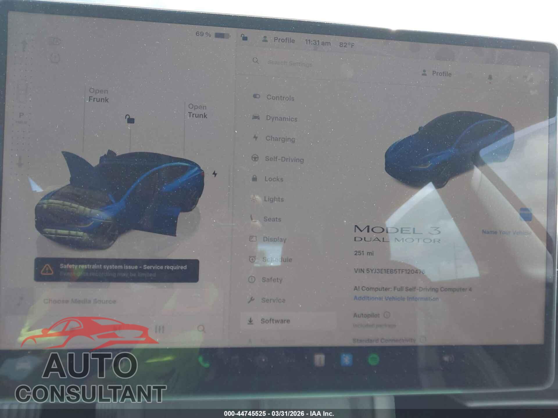 TESLA MODEL 3 2026 - 5YJ3E1EB5TF120476