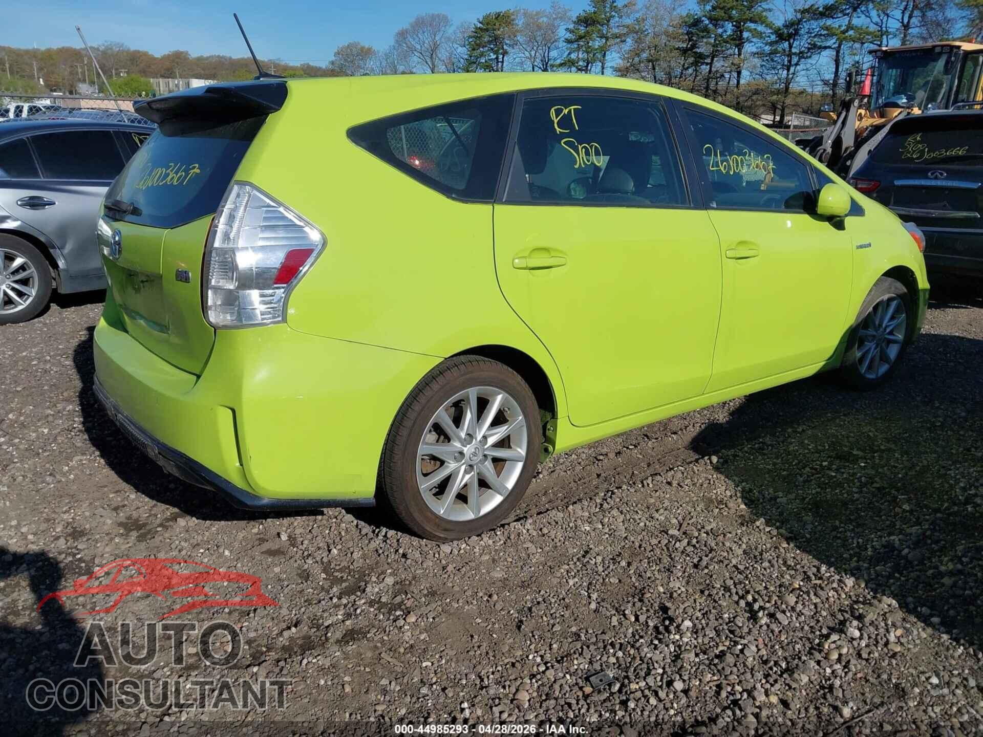 TOYOTA PRIUS V 2014 - JTDZN3EU2E3344604