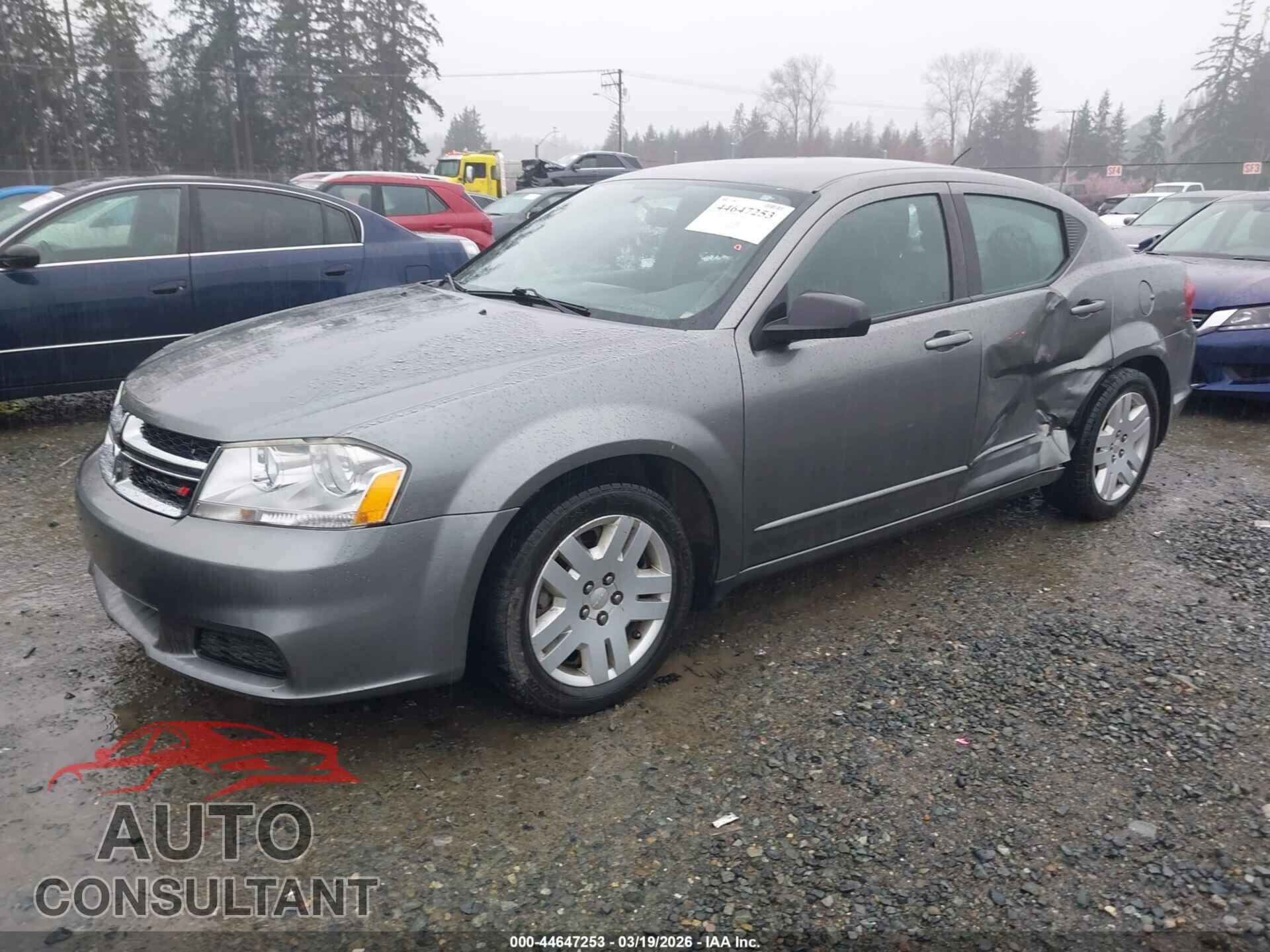 DODGE AVENGER 2012 - 1C3CDZAB5CN328161