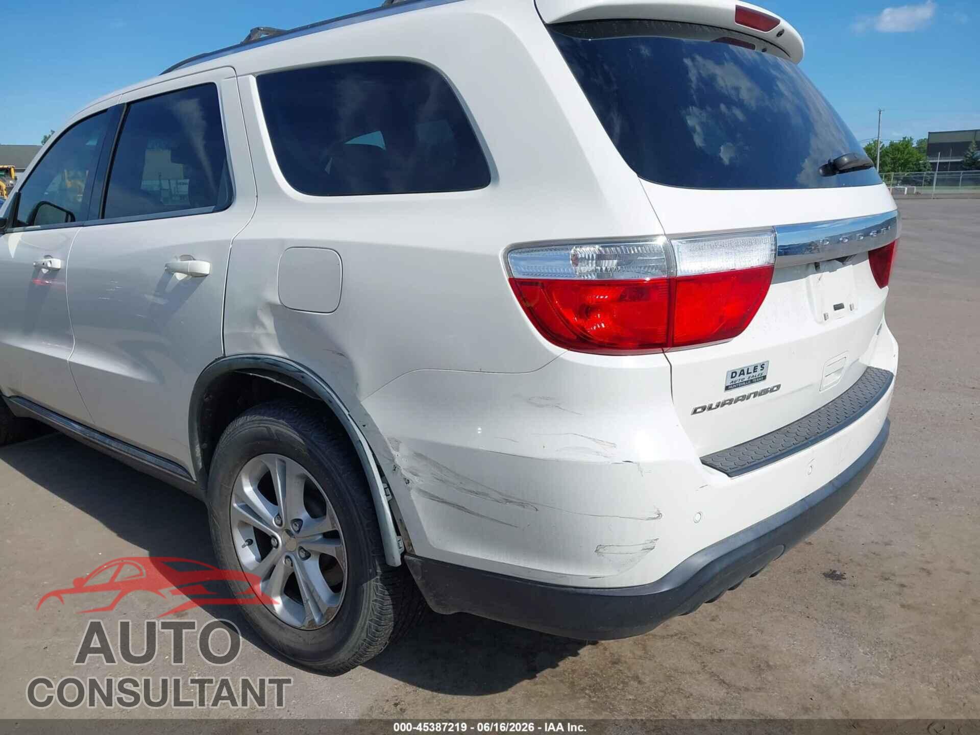 DODGE DURANGO 2012 - 1C4RDHDG4CC112501