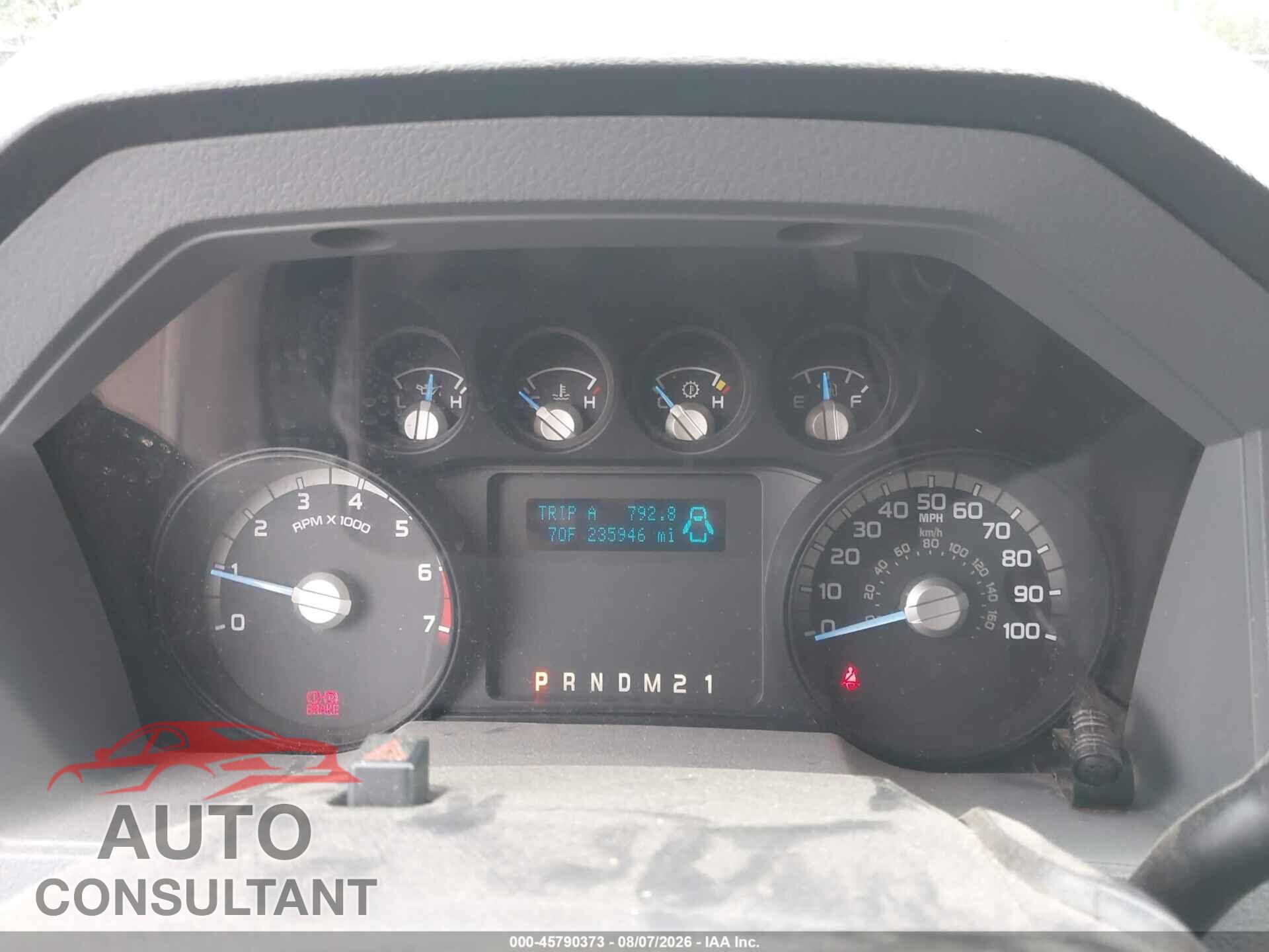 FORD F-250 2012 - 1FT7X2B65CEC19583