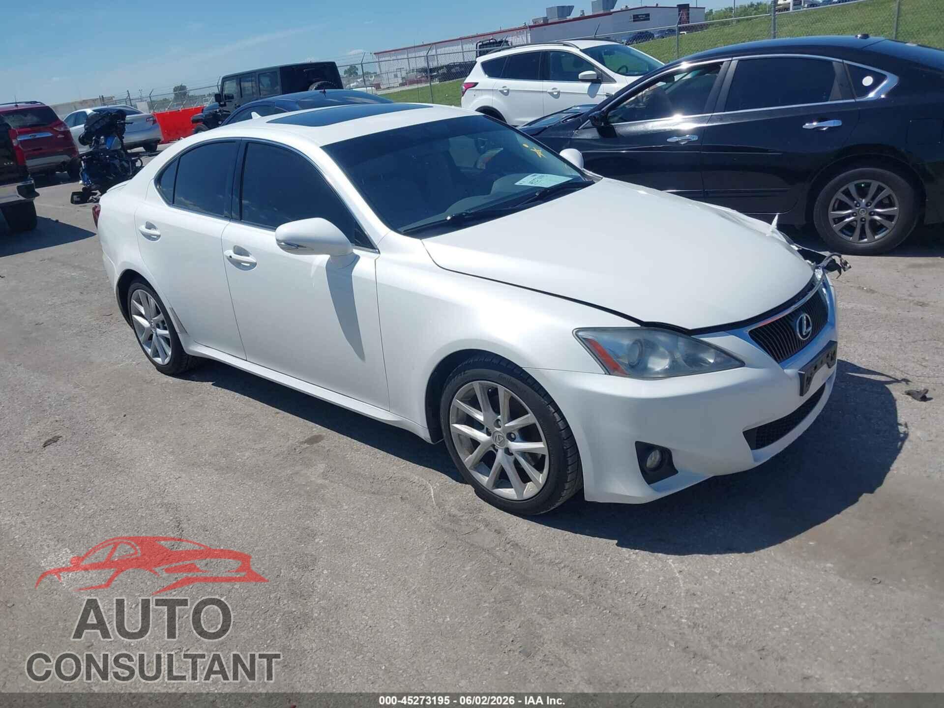 LEXUS IS 250 2012 - JTHBF5C22C5165412