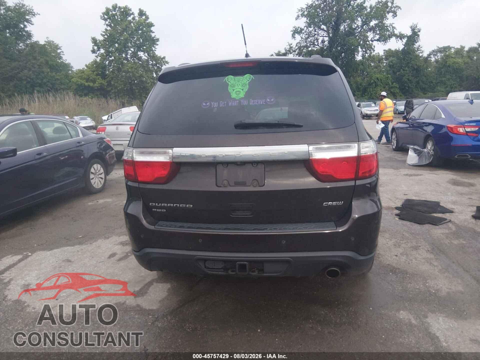 DODGE DURANGO 2012 - 1C4RDJDG5CC197923