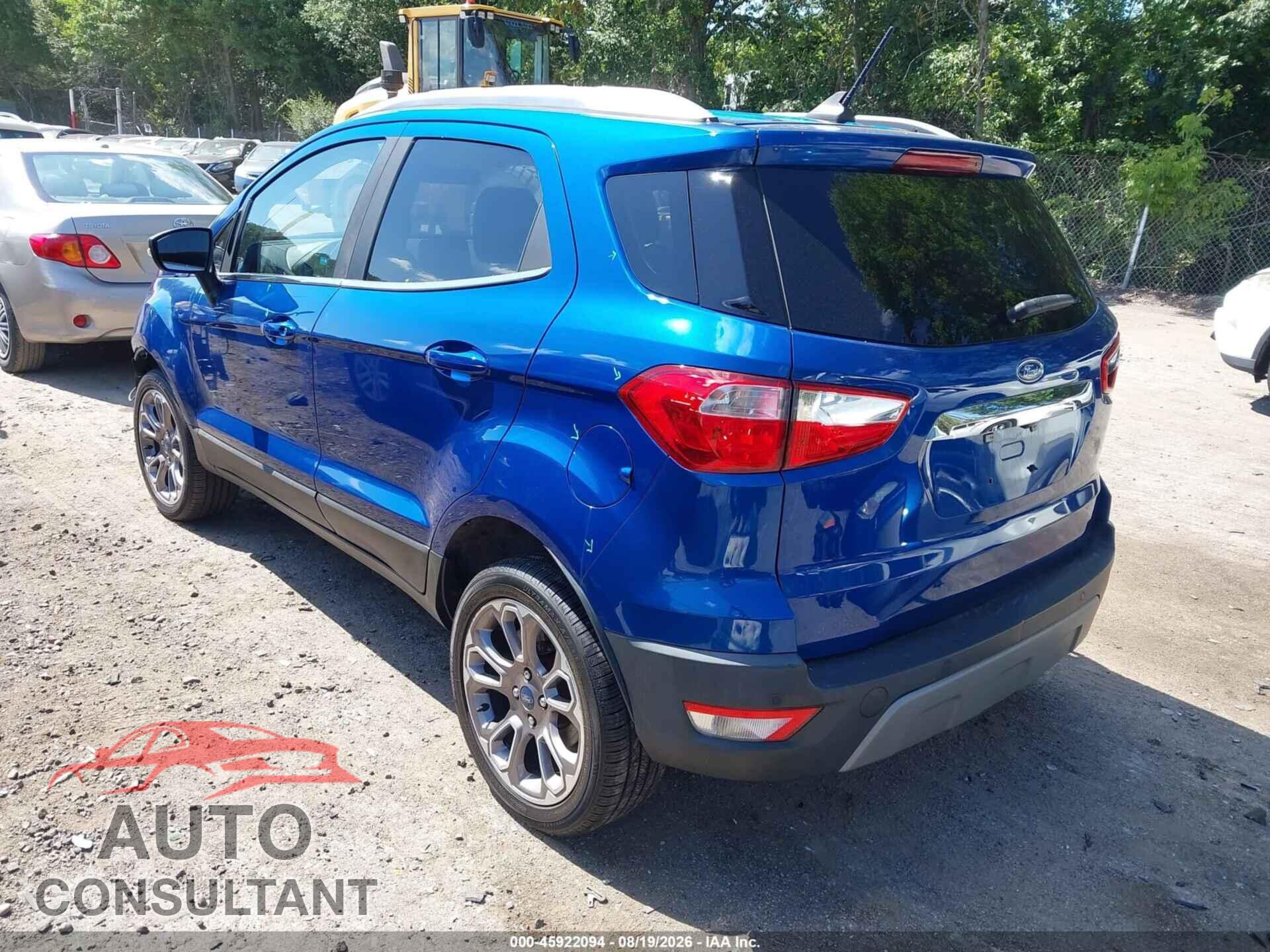 FORD ECOSPORT 2019 - MAJ6S3KL9KC285608