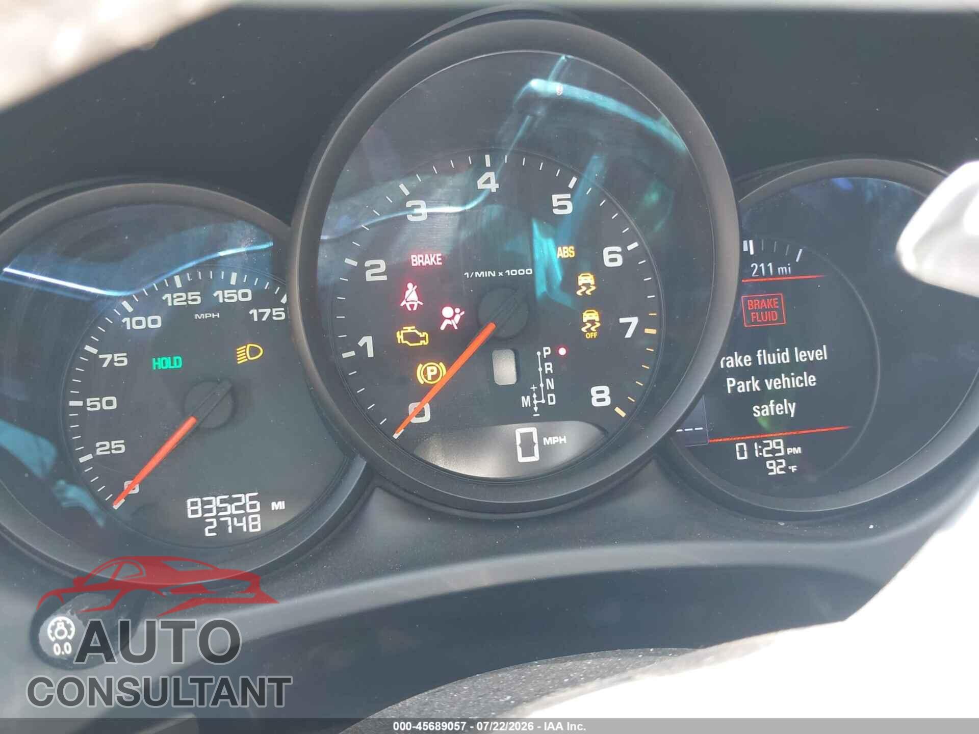 PORSCHE MACAN 2017 - WP1AA2A54HLB04135