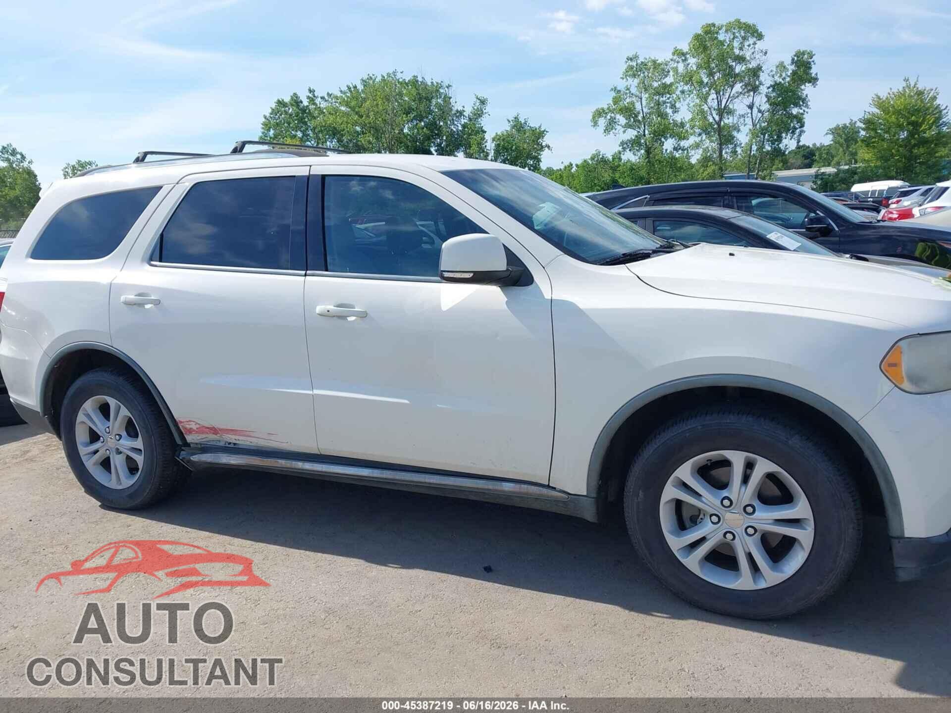DODGE DURANGO 2012 - 1C4RDHDG4CC112501