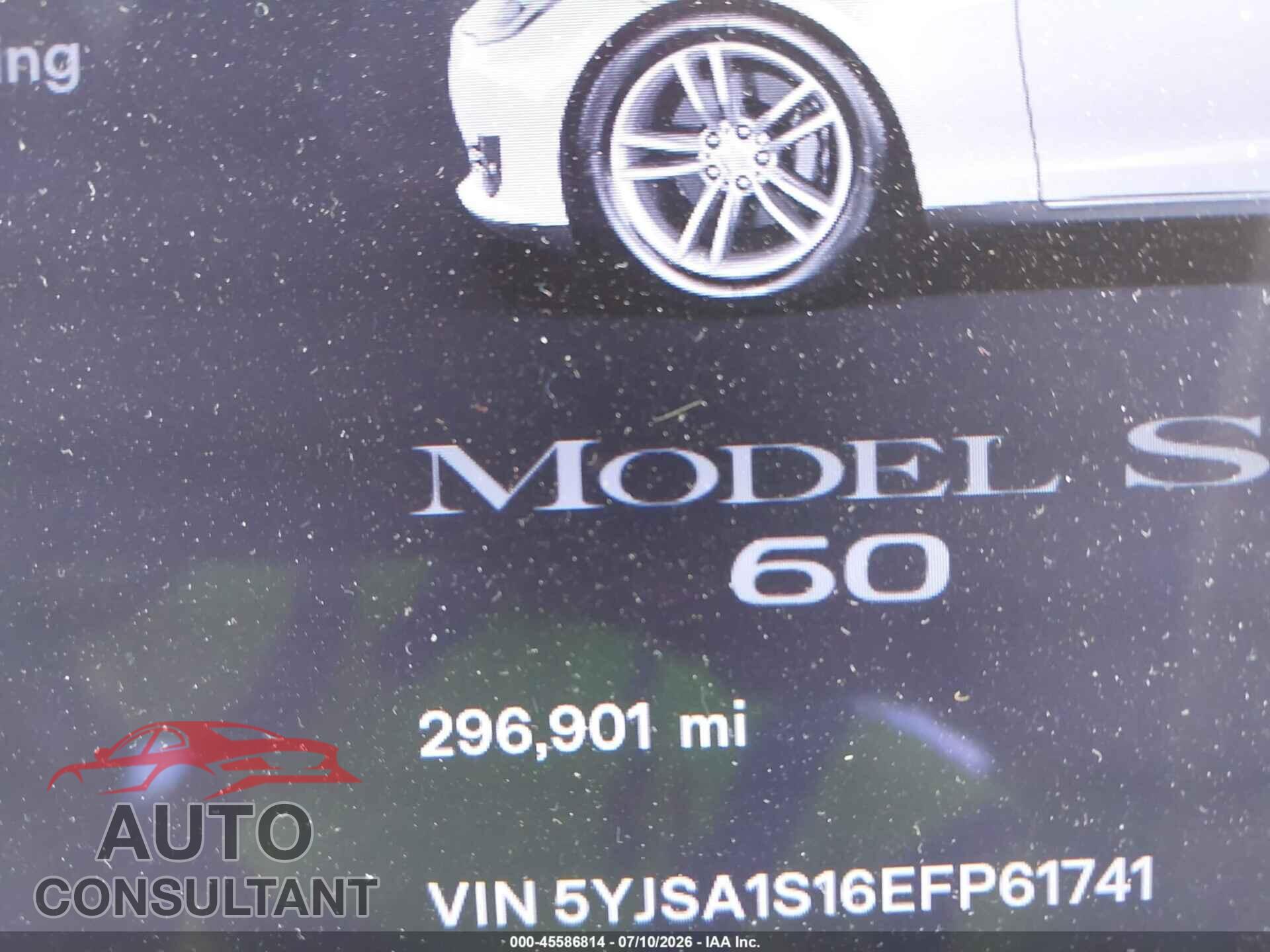 TESLA MODEL S 2014 - 5YJSA1S16EFP61741