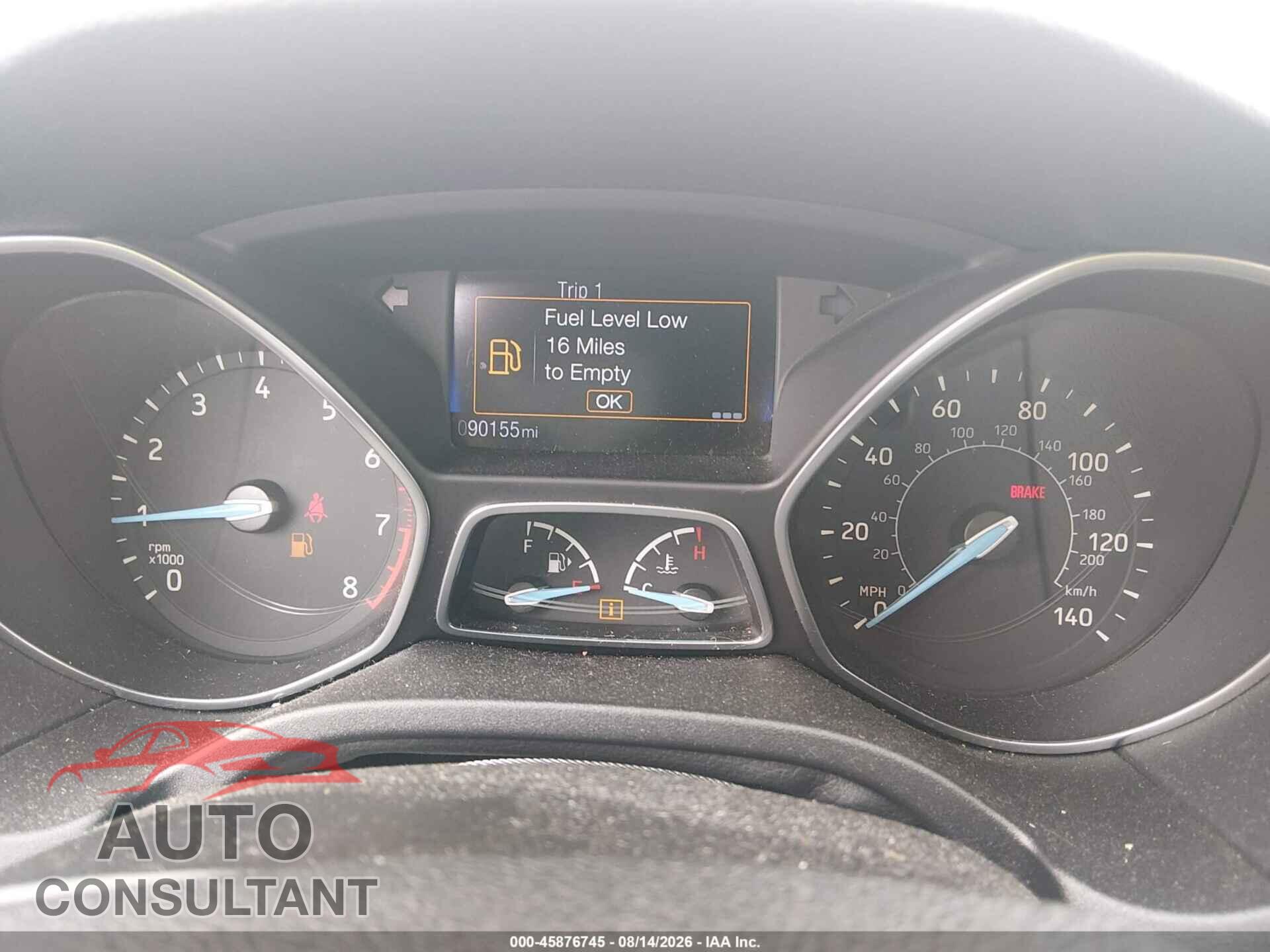 FORD FOCUS 2016 - 1FADP3E21GL215989