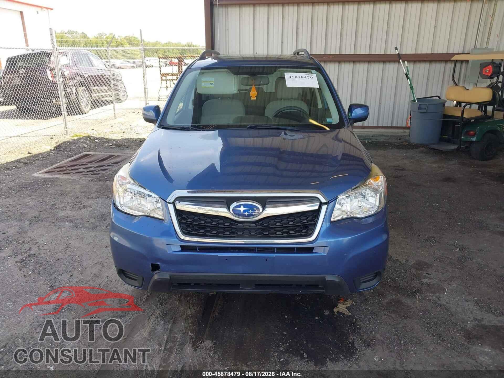 SUBARU FORESTER 2016 - JS2SJADC8GH486912