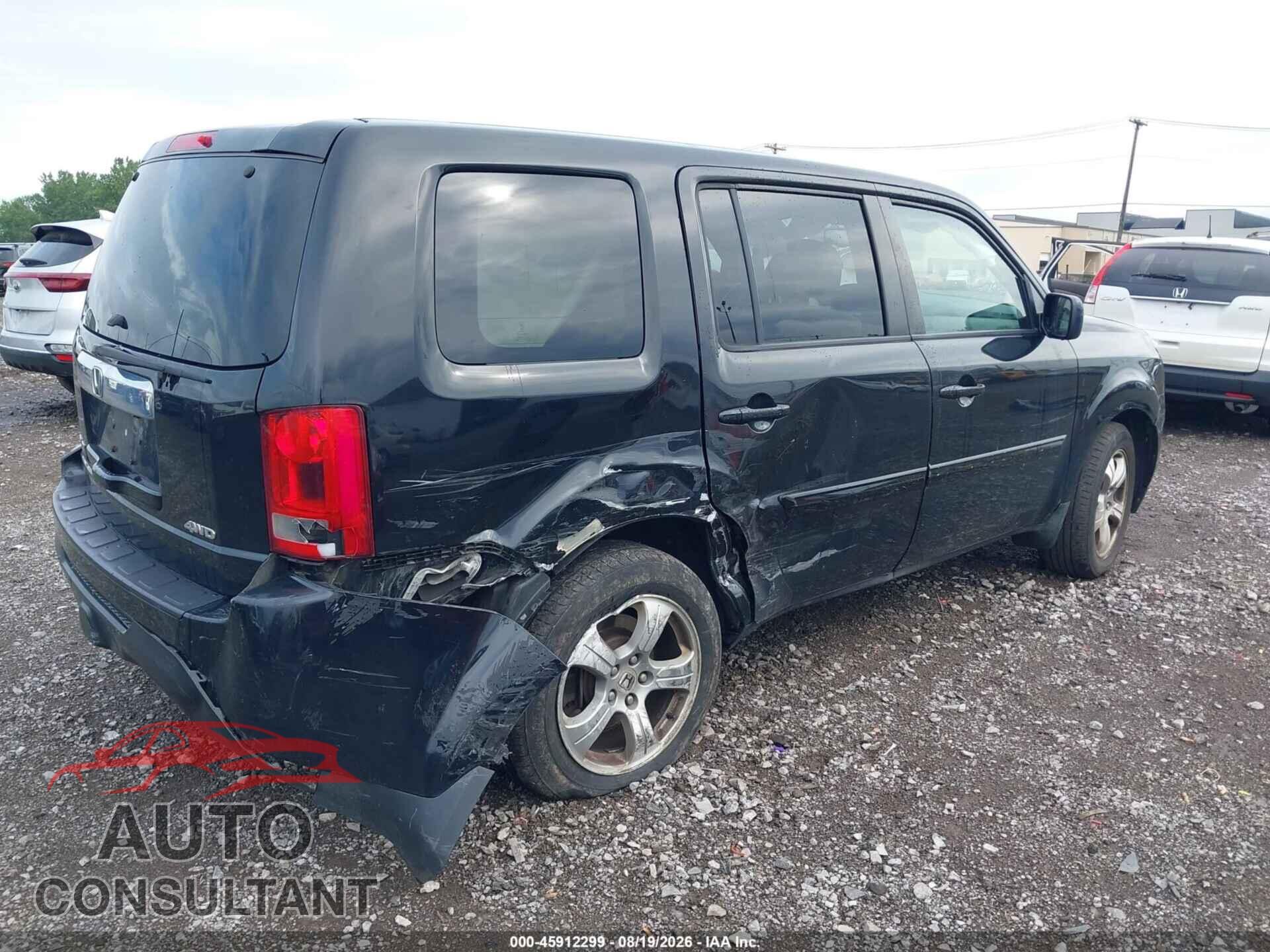 HONDA PILOT 2013 - 5FNYF4H57DB026207