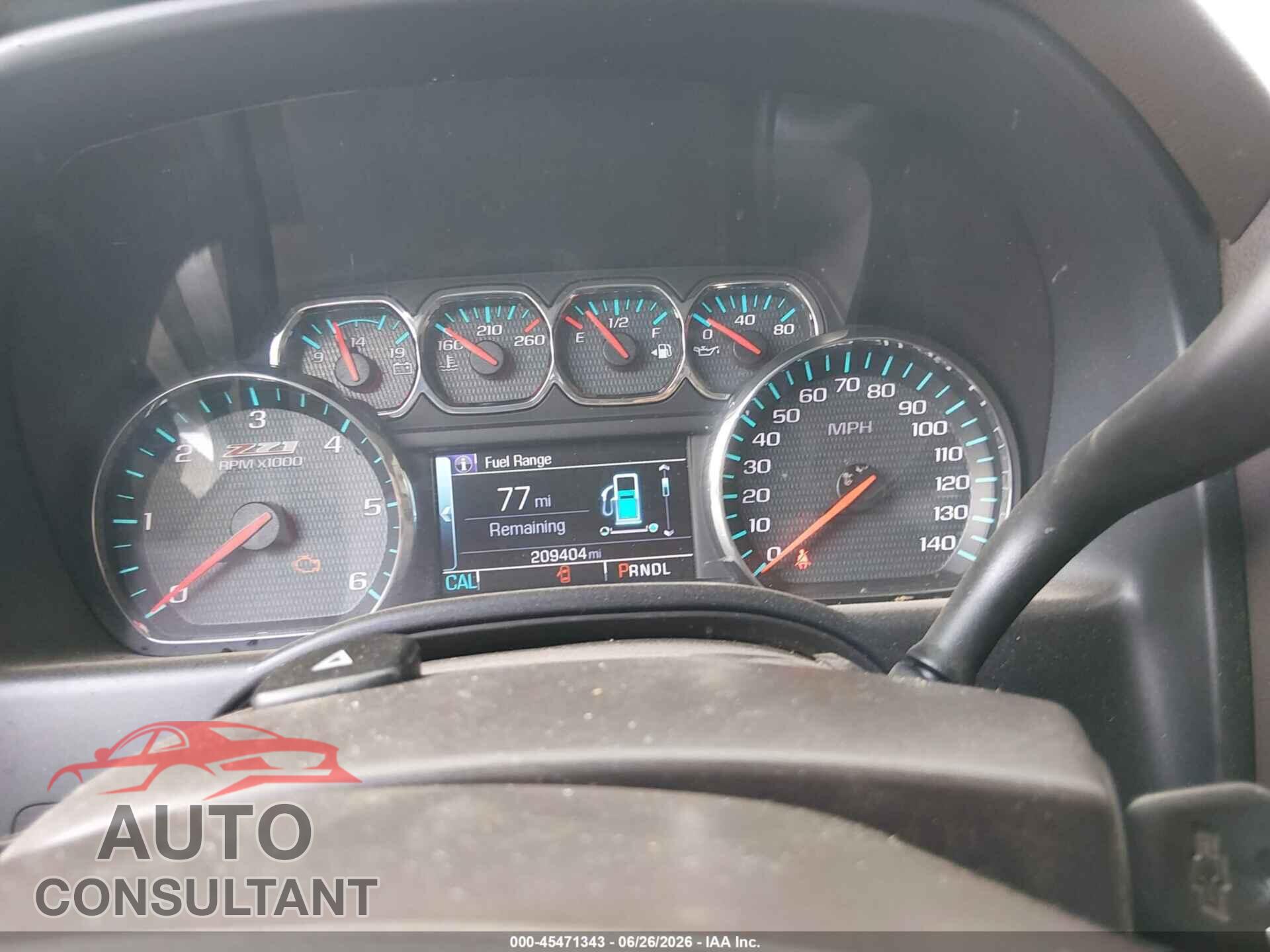 CHEVROLET SILVERADO 1500 2017 - 3GCUKSECXHG338698