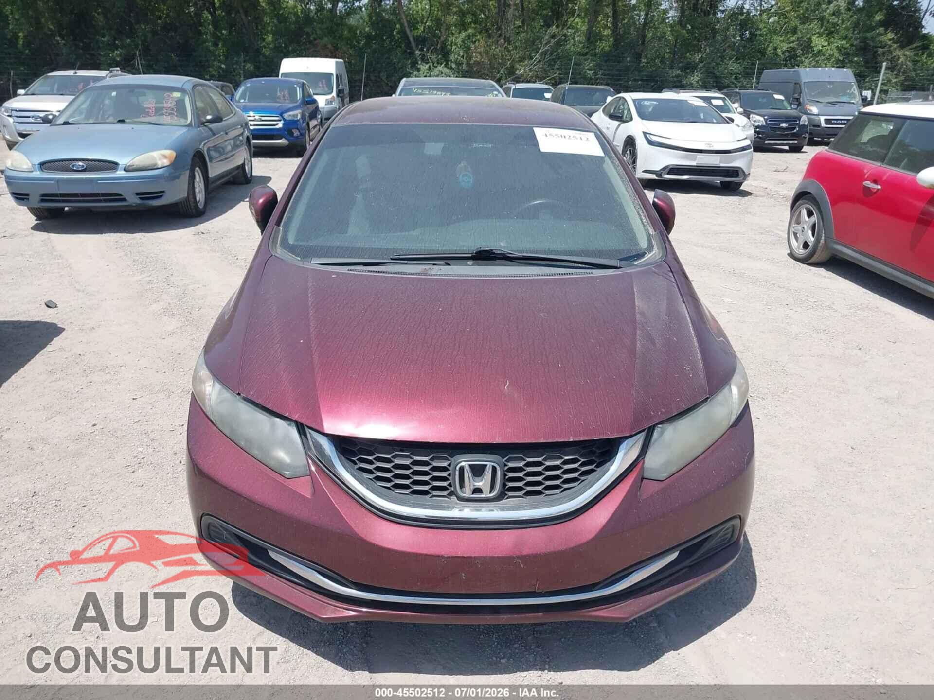 HONDA CIVIC 2014 - 19XFB2F50EE041357