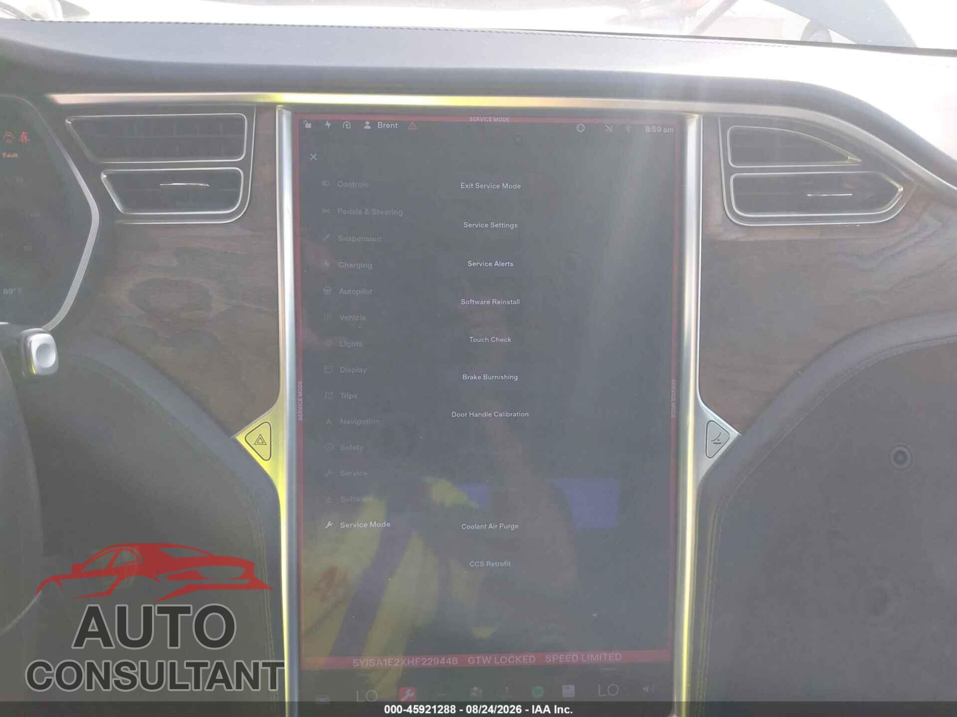 TESLA MODEL S 2017 - 5YJSA1E2XHF229448
